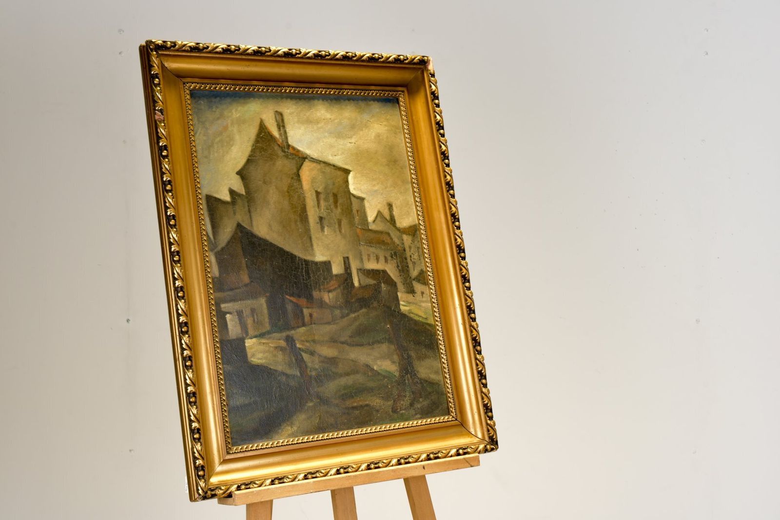 Expressionistic City View Of Berlin Street Scene, 1925, Oil On Cardboard, Framed photo buy