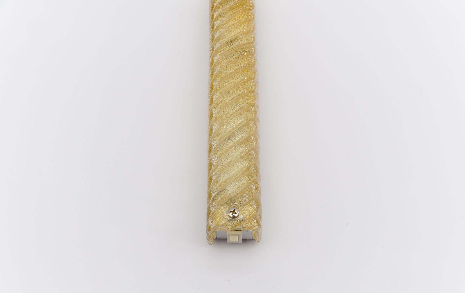Awesome Murano Glass With Gold Flakes Wall Lamp / Flush Mount, Hillebrand 1960s photo Lighting