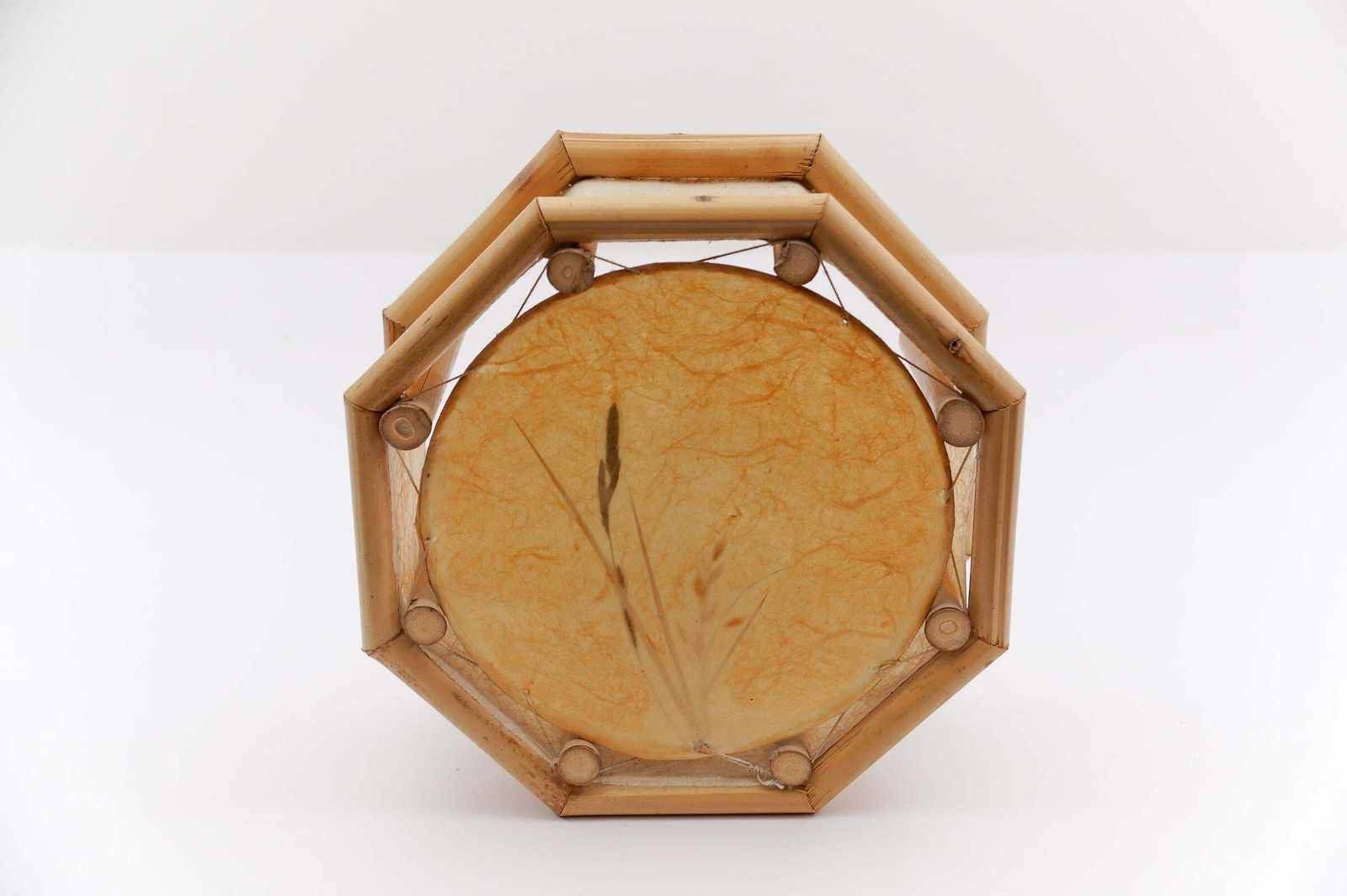 photo furniture Japanese Wall Lamp Made Of Bamboo And Rice Paper, Mid Century Modern 1960s