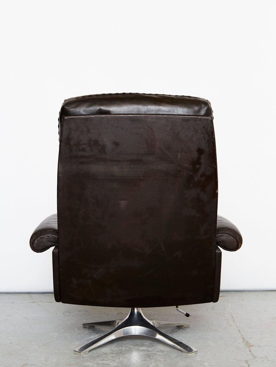 Set Of Cow Leather Ds 31 Lounge Chair And Ottoman From De Sede, 1970s photo 2338.0