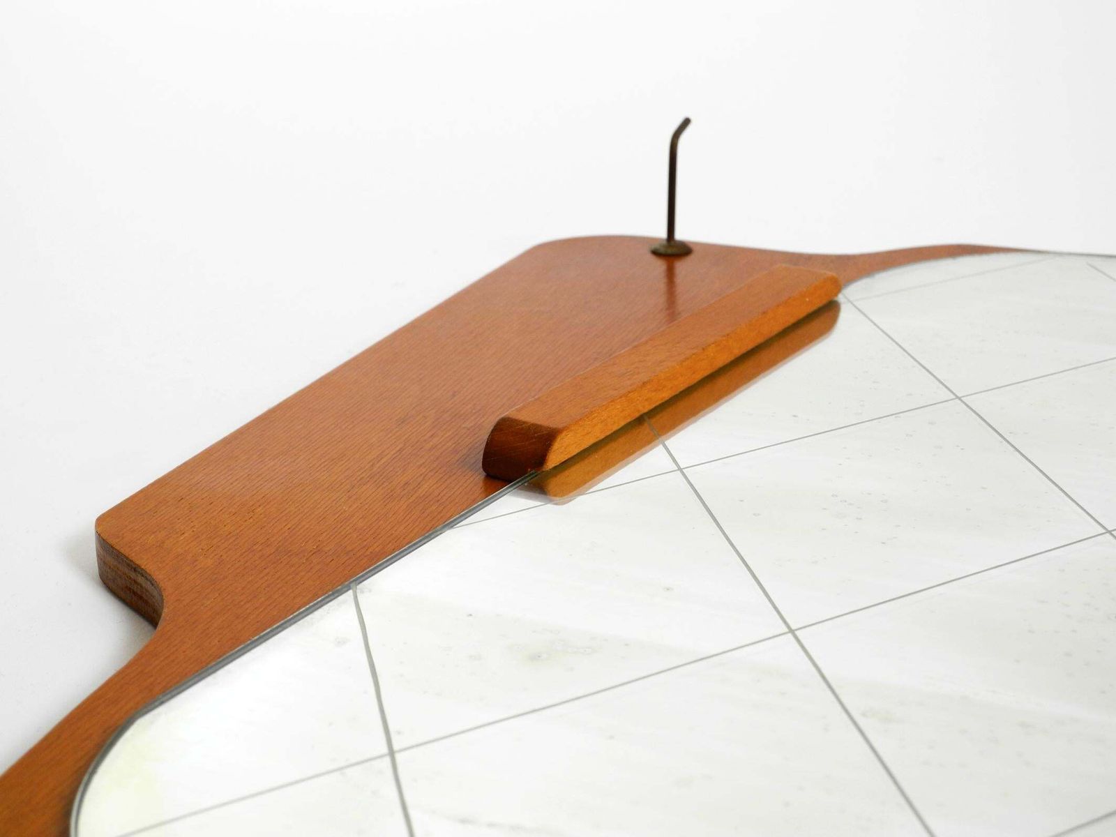 photo buy 1930s Wall Mirror, Teak And Plywood, Abstract Design, Germany