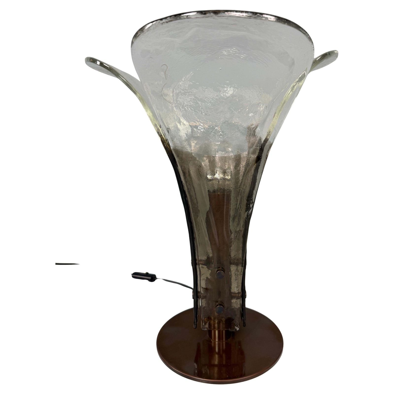 Rare Mid Century Murano Table Lamp By Carlo Nason For Mazzega  Italy photo Lighting