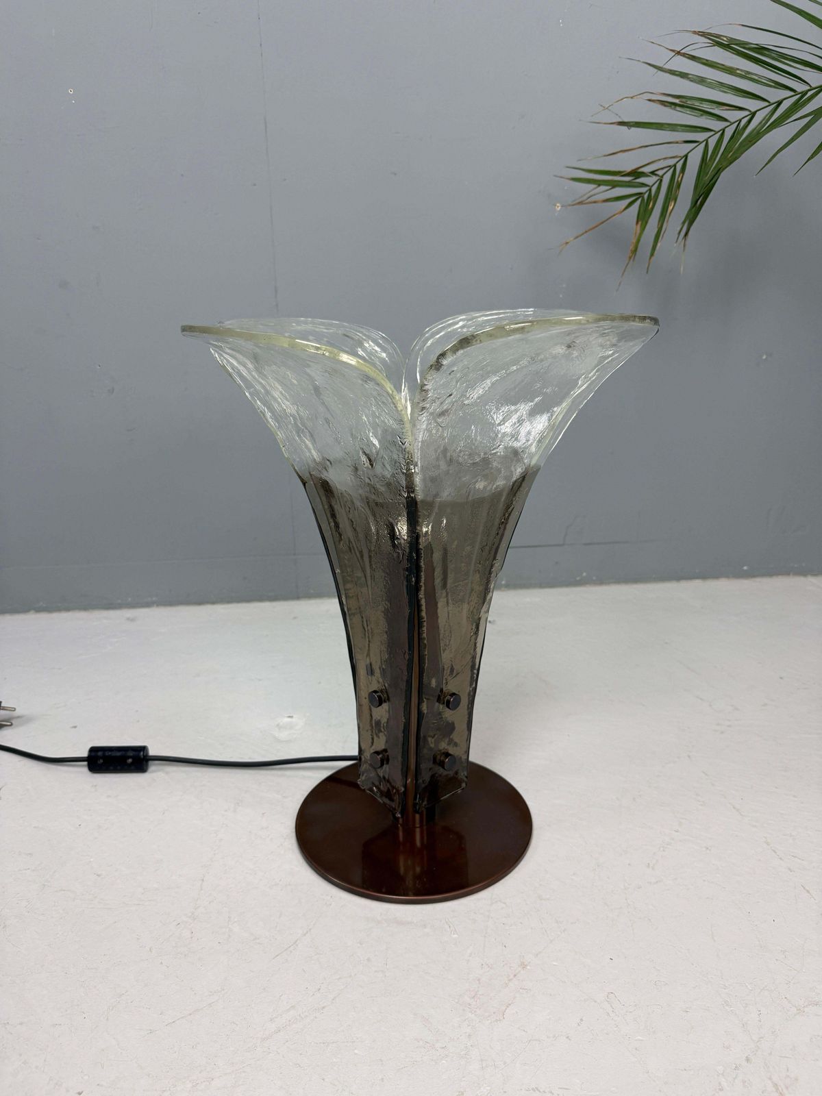 Lighting Rare Mid Century Murano Table Lamp By Carlo Nason For Mazzega  Italy photo