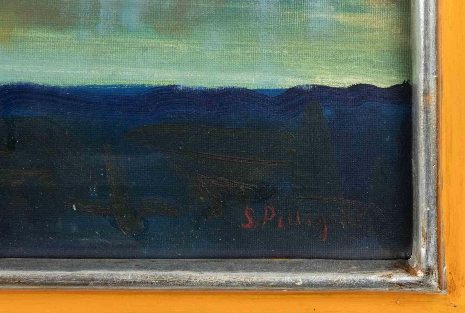 Sirio Pellegrinistill Life With Fruit   Oil Paint By Sirio Pellegrini   19681968 photo for sale