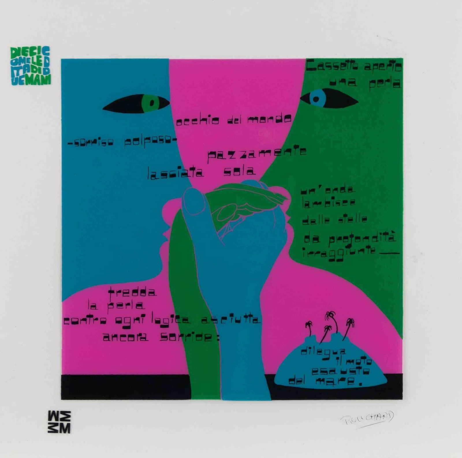 Ennio Poucharduna Perla (A Pearl)   Screen Print By Ennio Pouchard   19731973