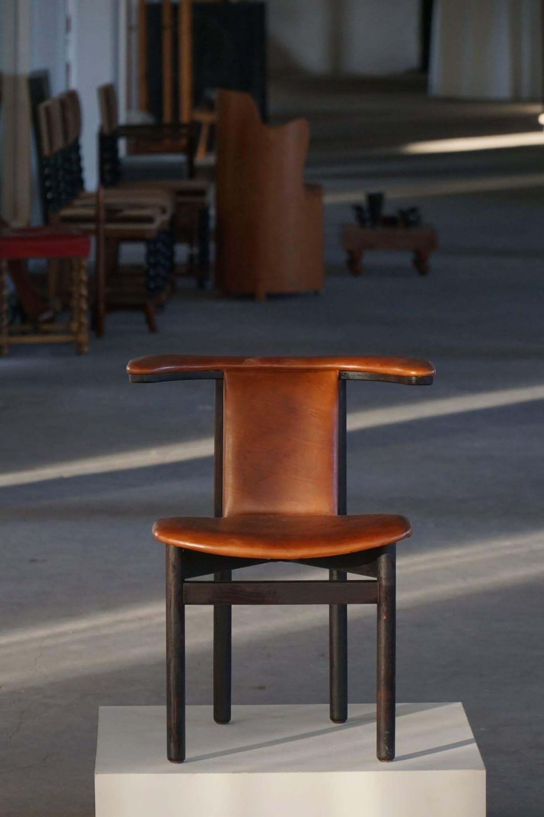 Hans Olsen, Set Of 4 Frederik VII Dining Chairs, Oak & Leather, Mid 20th Century photo Furniture