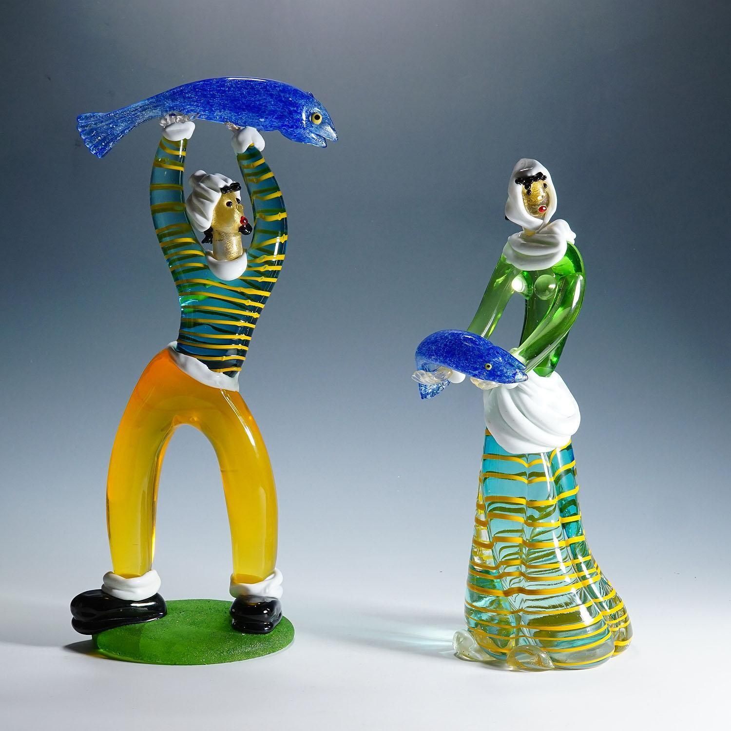 Vintage Murano Glass Sculptures By Anzolo Fuga For A.Ve.M.1950s photo furniture