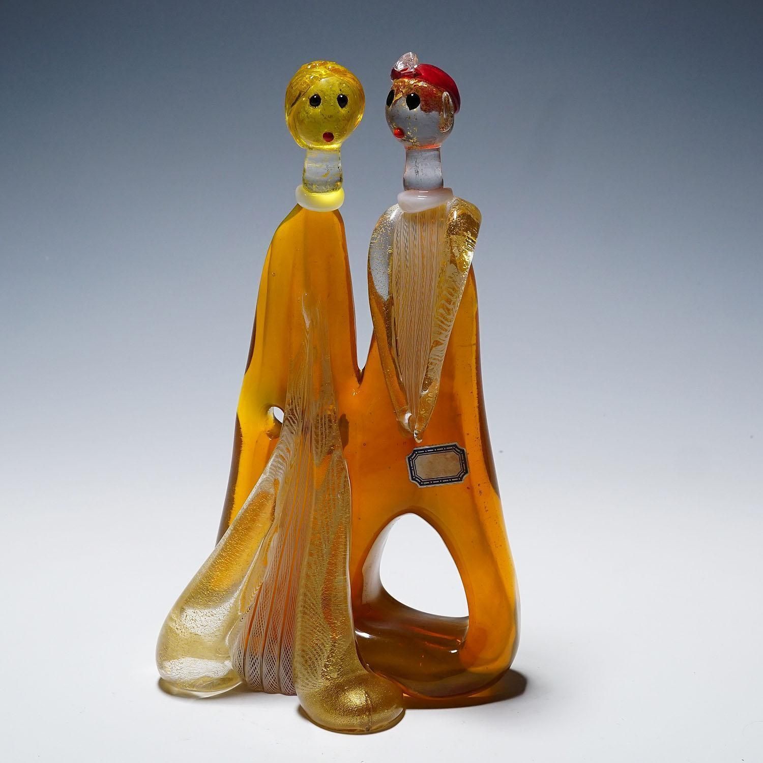 Vintage Murano Glass Sculpture By Anzolo Fuga For A.Ve.M. 1950s photo furniture