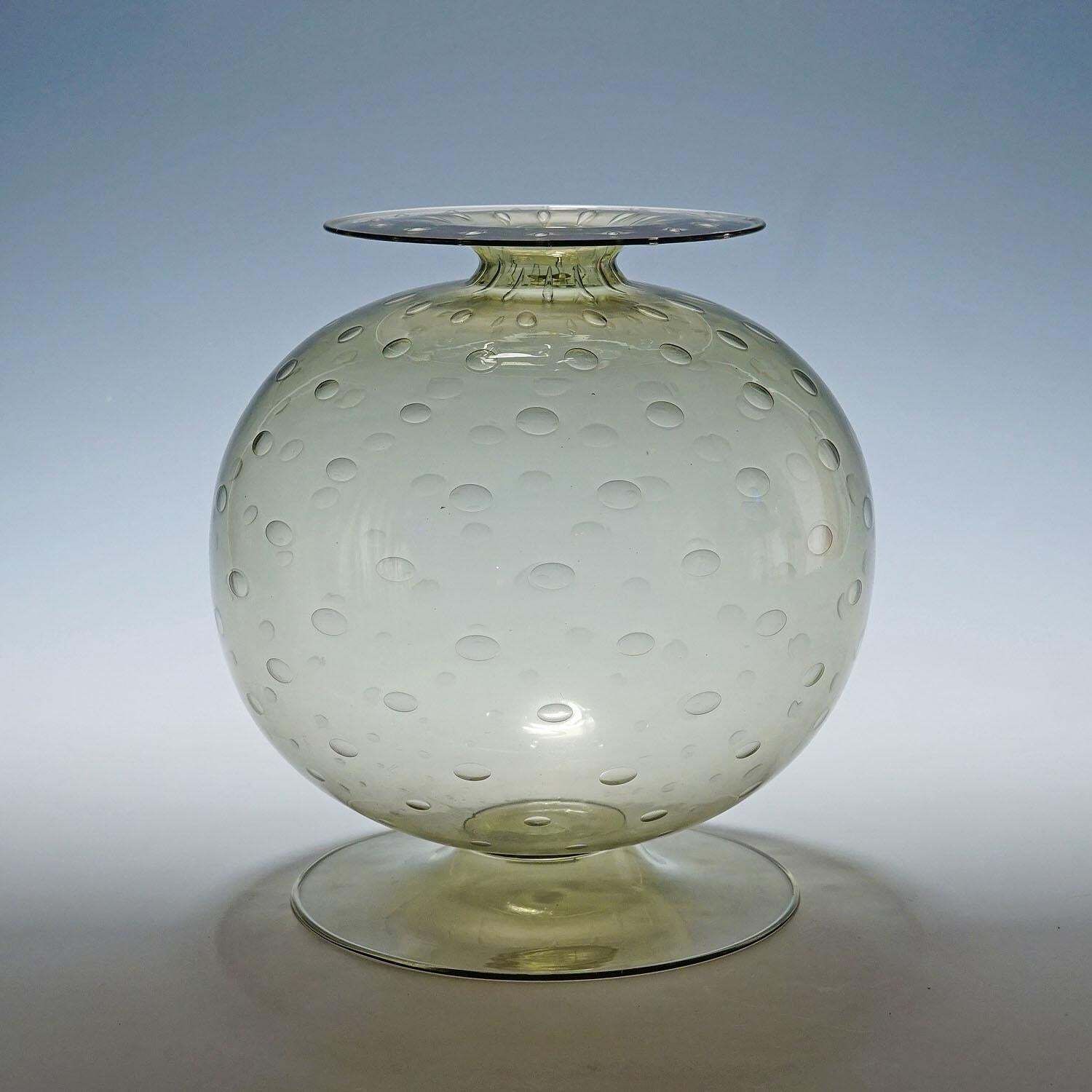Vetro Soffiato Vase By Pauli & Cia. C.V.M. Murano photo for sale