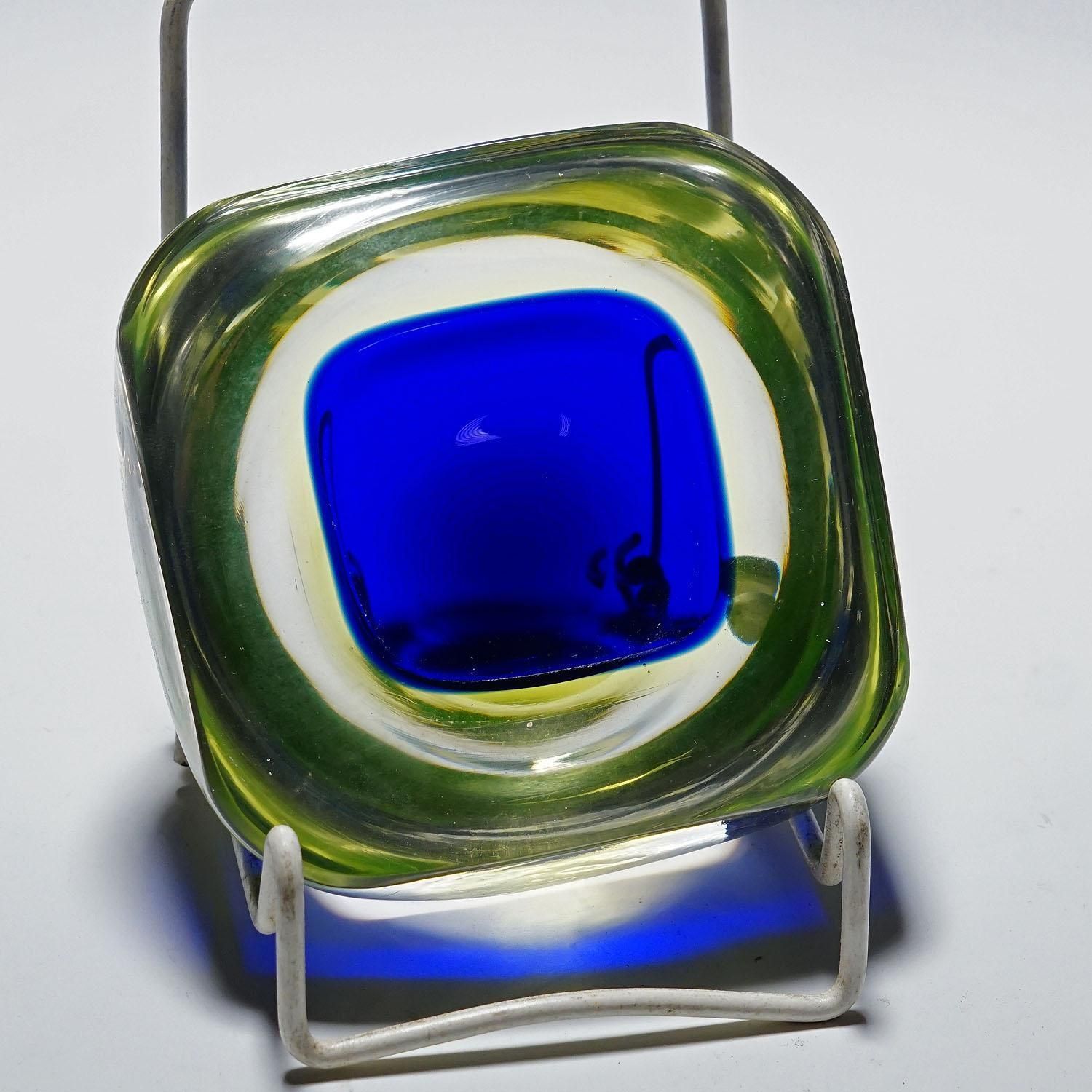 Vintage Art Glass Bowl By Flavio Poli For Seguso Vetri D'arte 1950s photo 186.0