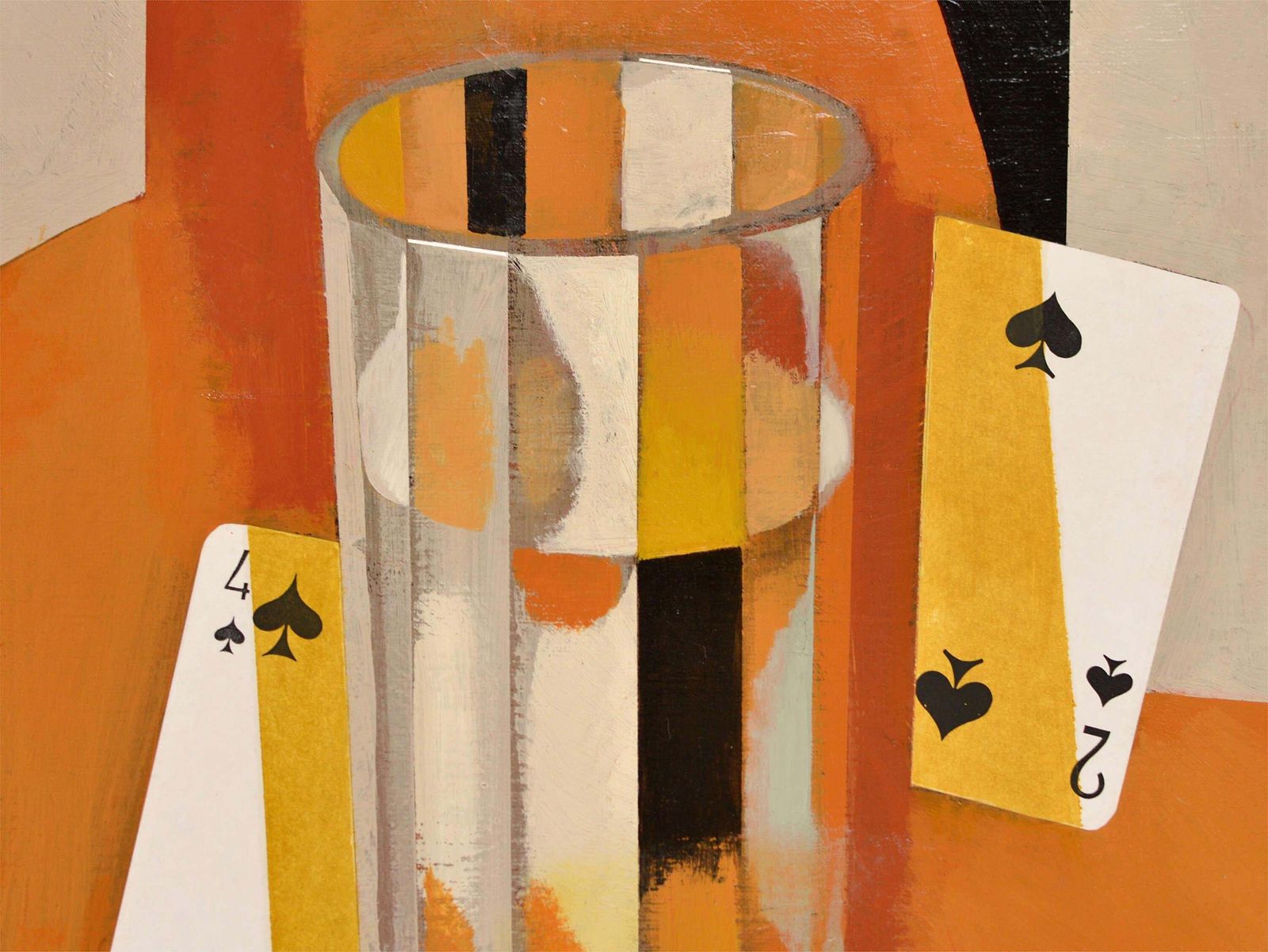 Janis Zemitisthe Game VI. 2004. Oil And Collage On Cardboard, 90x110 Cm2004 photo Art