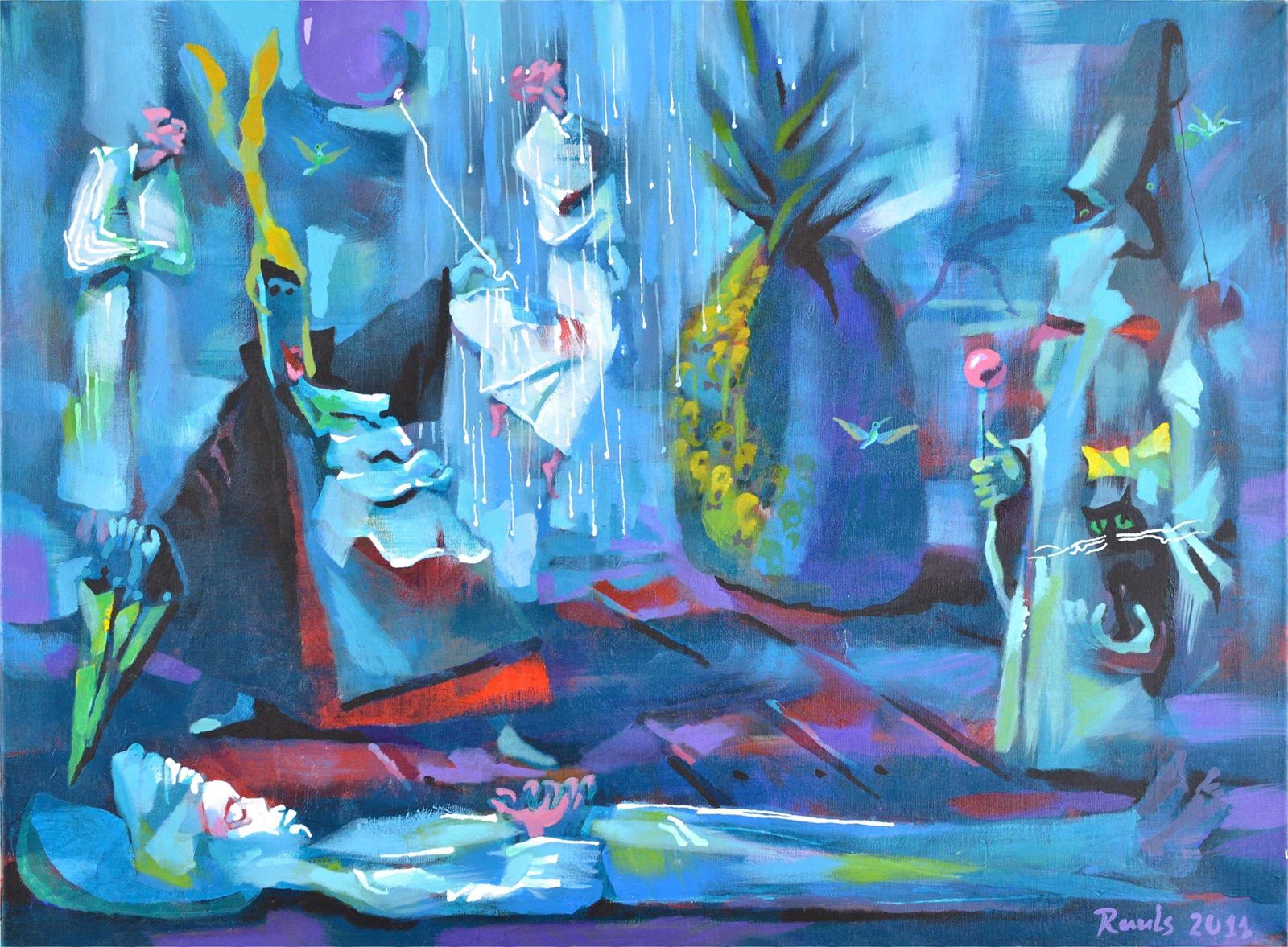 Rauls Zitmanisdream Of The Little Prince, 2011. Acrylic On Canvas, 60x80 Cm2011