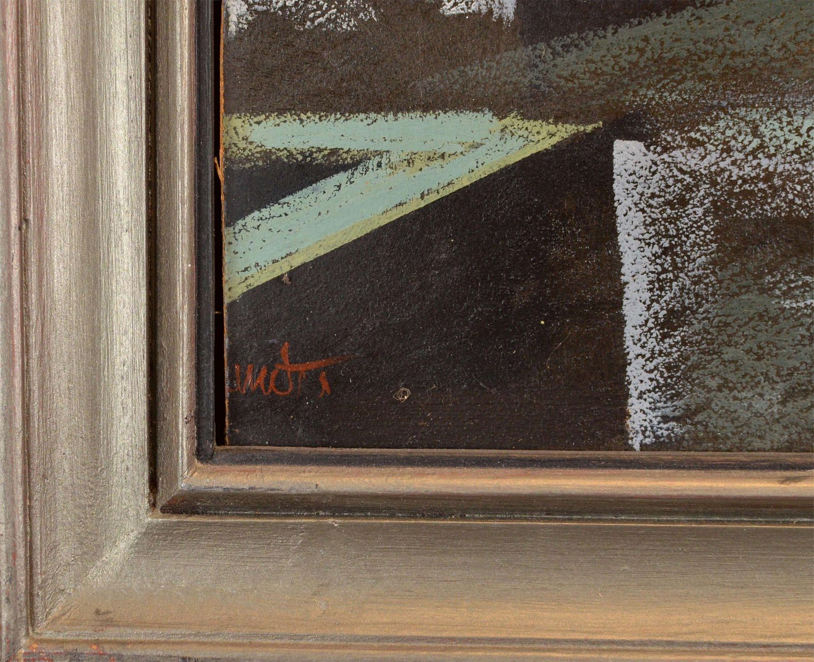 Janis Zemitison The Towerhelm Street. 1985. Cardboard, Oil Pastel, 65x80 Cm1985 photo Art