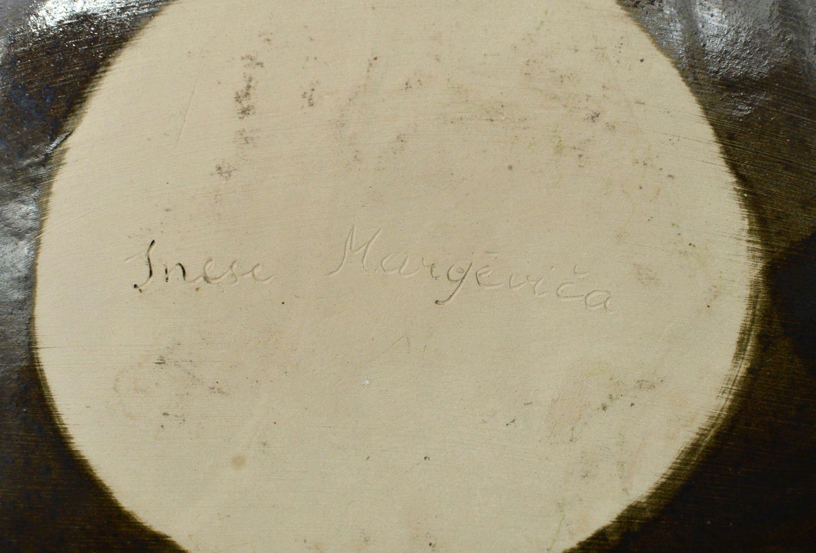 Inese Margevica Bowl With Figures, White Stoneware, H 10.5 Cm; D 38 Cm21st Century photo vinterior