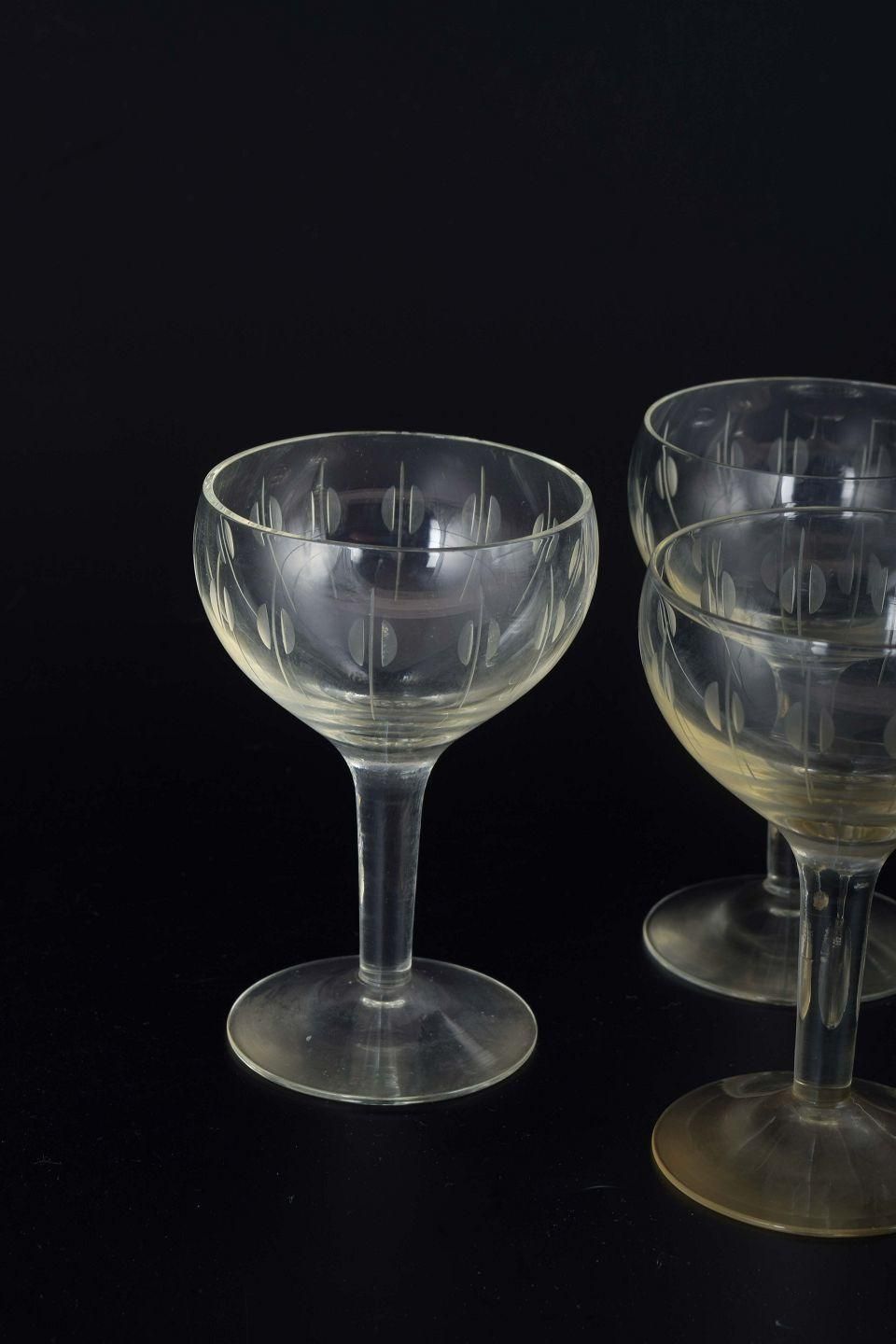 Per Lütken For Holmegaard. Kirsten Piil. 6 Sherry Wine Glasses. photo for sale