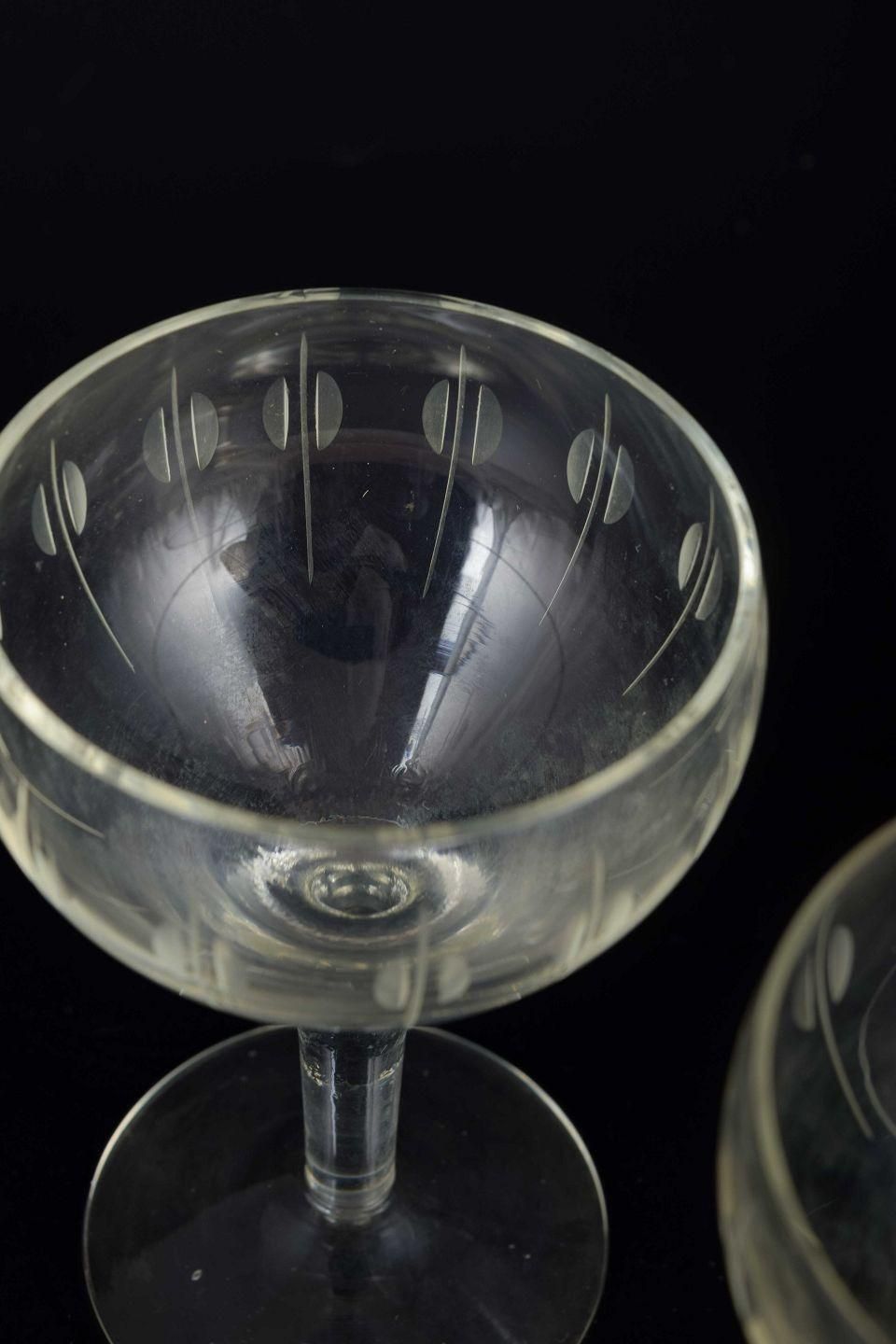 Per Lütken For Holmegaard. Kirsten Piil. 6 Sherry Wine Glasses. photo Home Decor