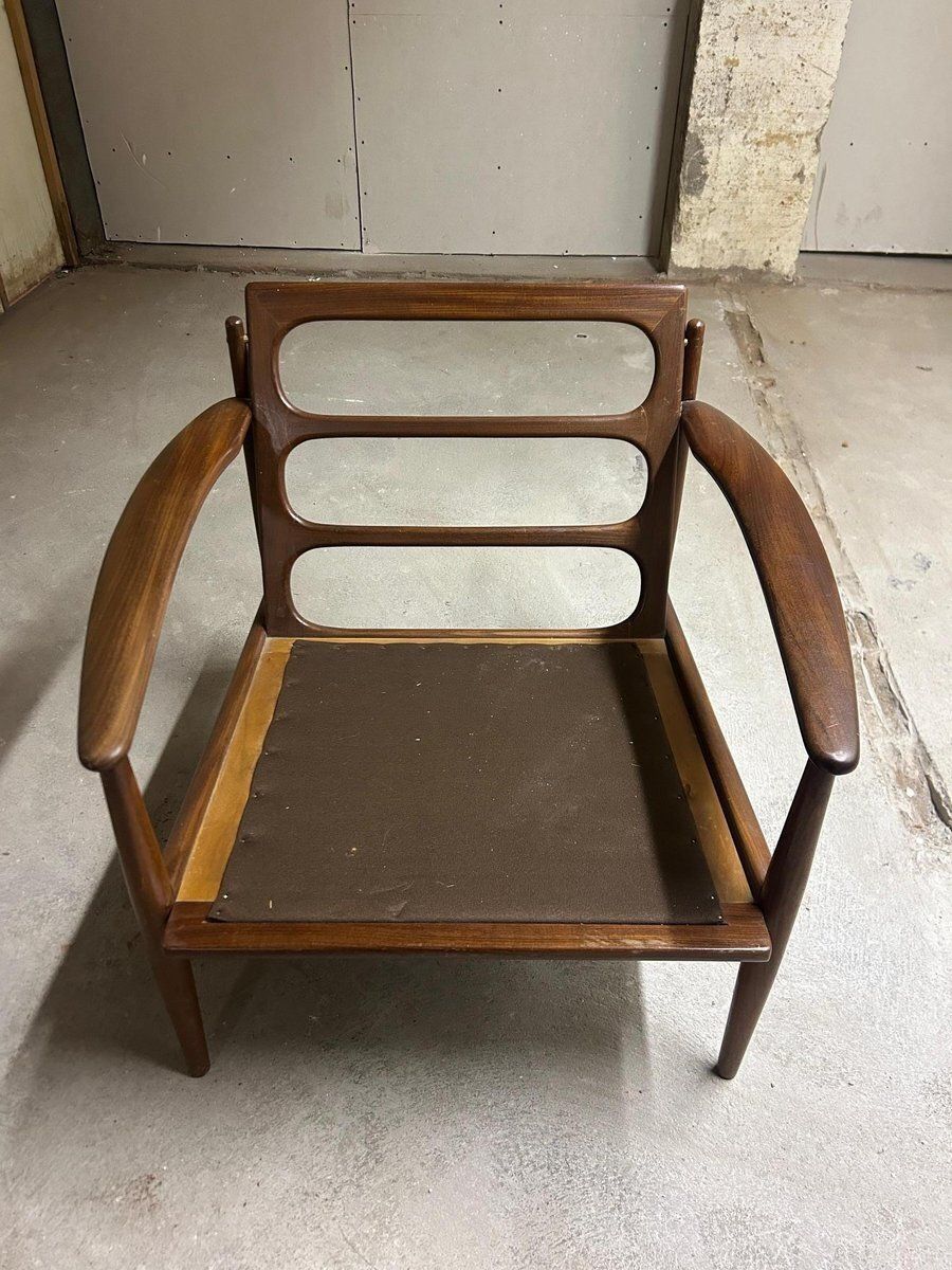 Vintage Scandinavian Lounge Chairs By Grete Jalk For Poul Jeppesens Møbelfabrik, 1960s, Set Of 2 photo buy