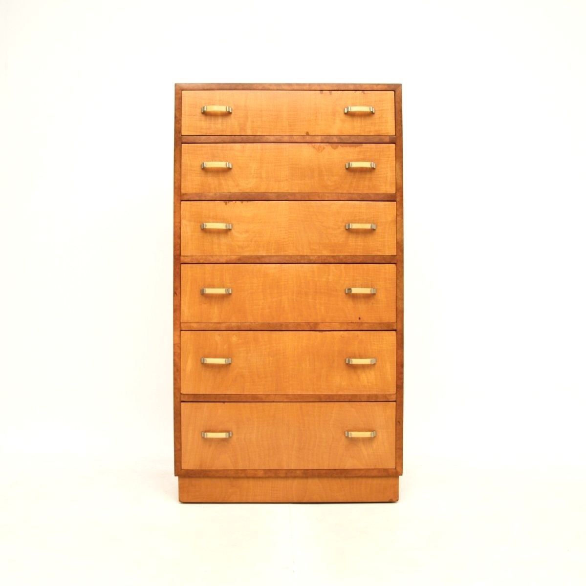 Art Deco Satinwood And Walnut Chest Of Drawers photo for sale