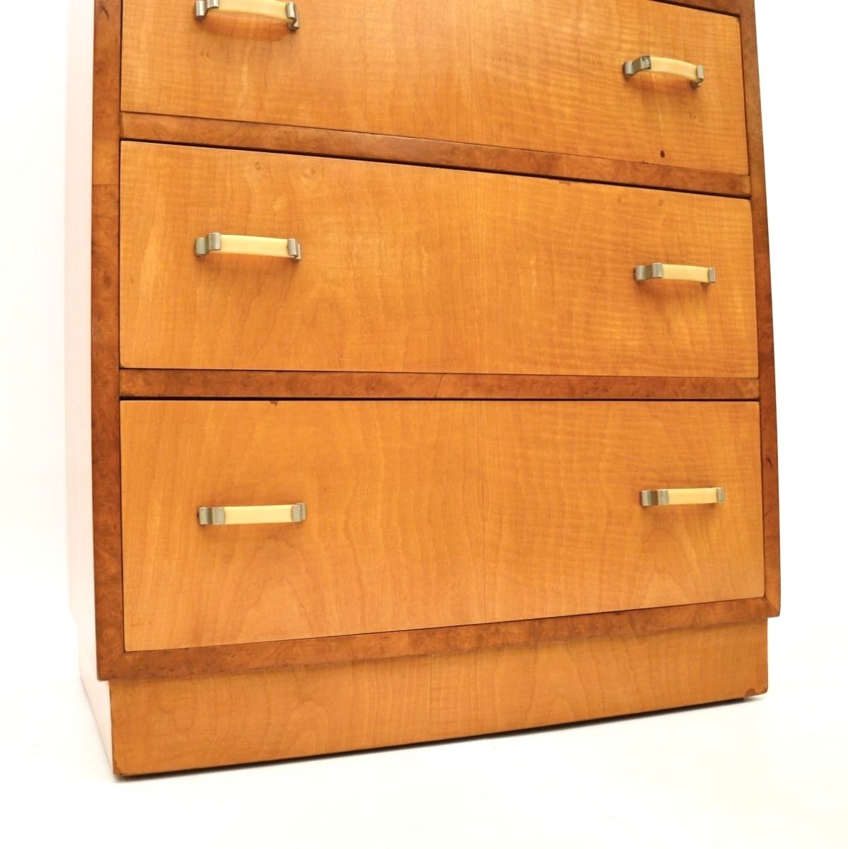 Art Deco Satinwood And Walnut Chest Of Drawers photo vinterior