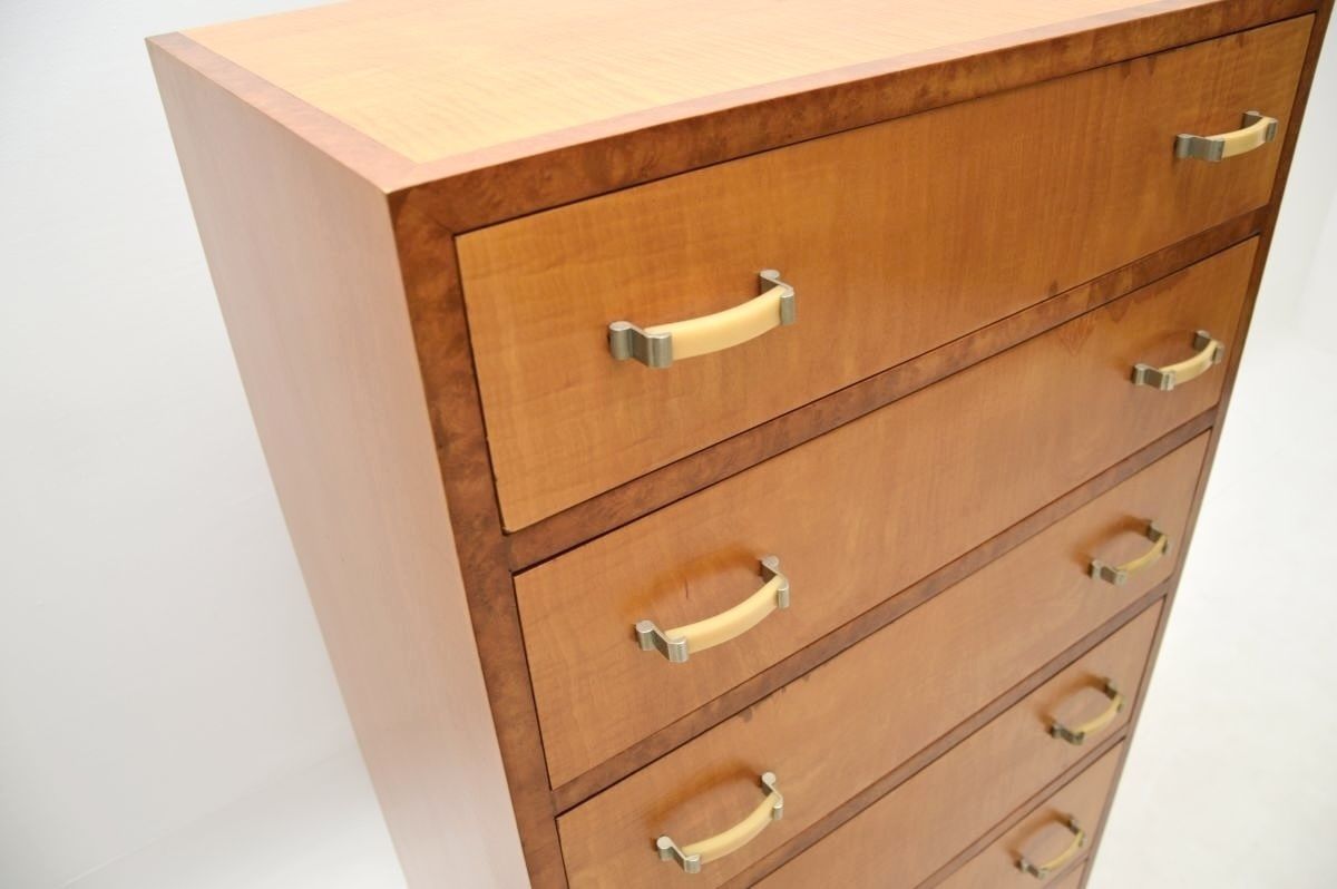 photo furniture Art Deco Satinwood And Walnut Chest Of Drawers