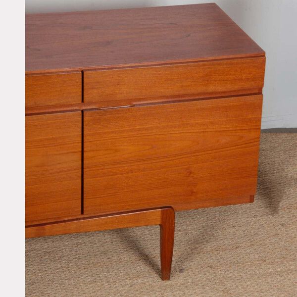 Scandinavian Teak Sideboard, Model Fa 66, By Ib Kofod Larsen, 1960 photo Furniture