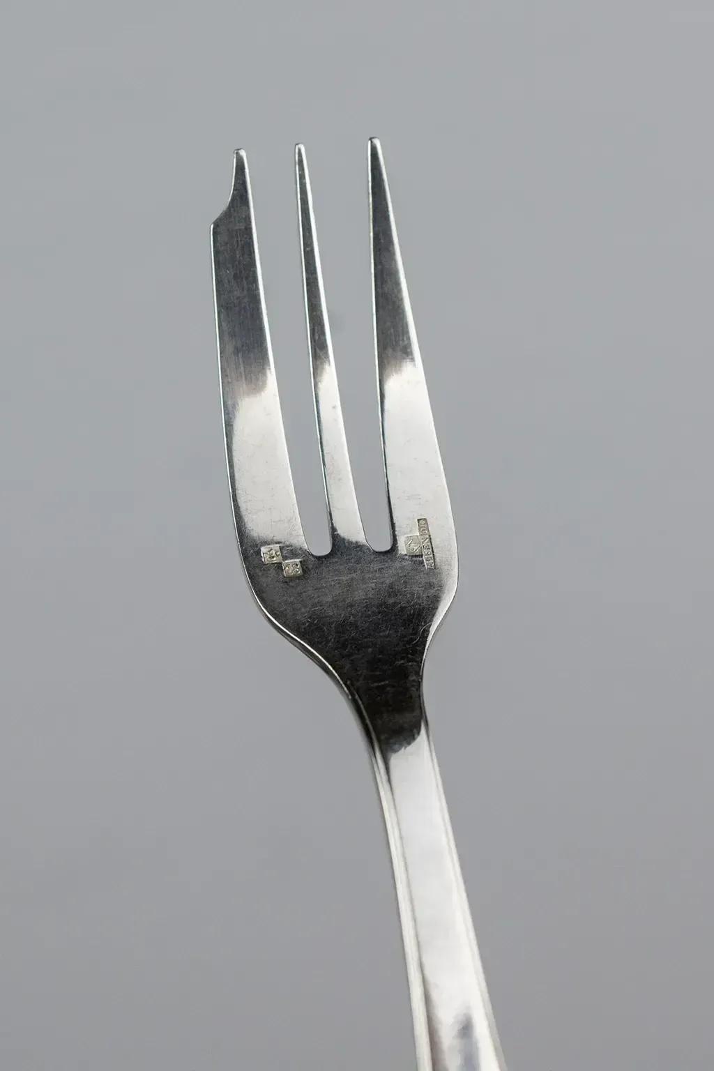 photo for sale Set Of 10 Christofle Saigon Pattern Silver Plated Dessert Forks (Alfénide)