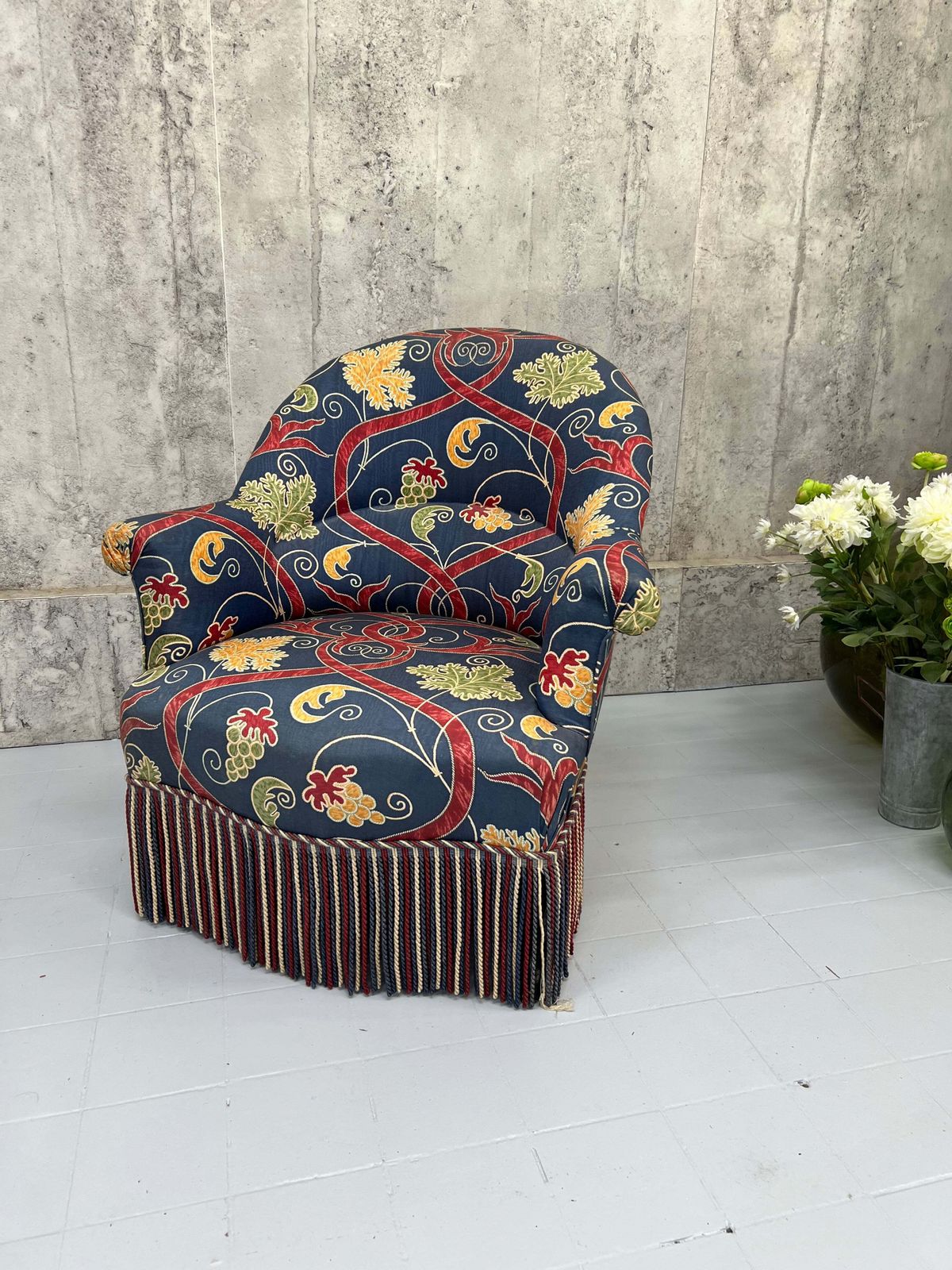 Napoleon III Blue Armchair To Reupholster photo furniture
