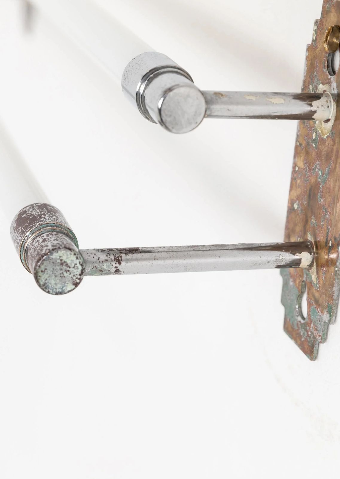 Antique French Art Deco Opaline Glass Towel Rail photo vinterior