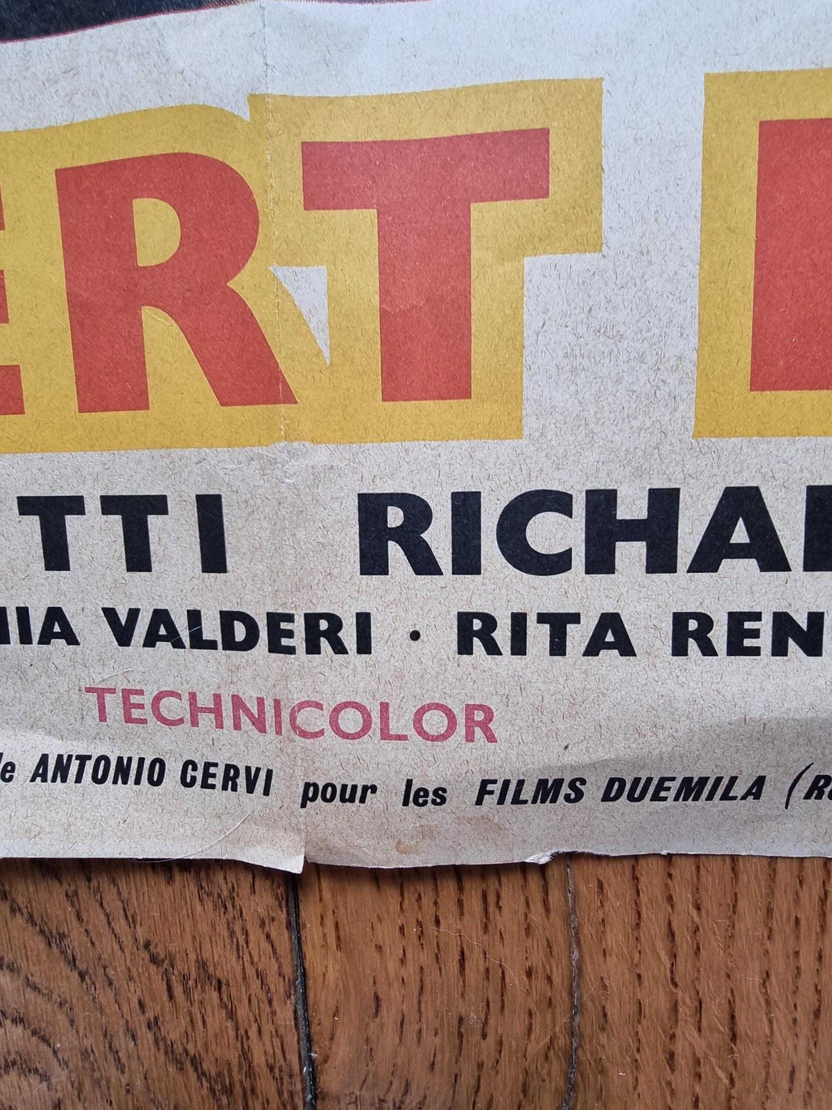 photo vinterior Franse Filmaffiche – Le Desert Rouge – Vintage 1964