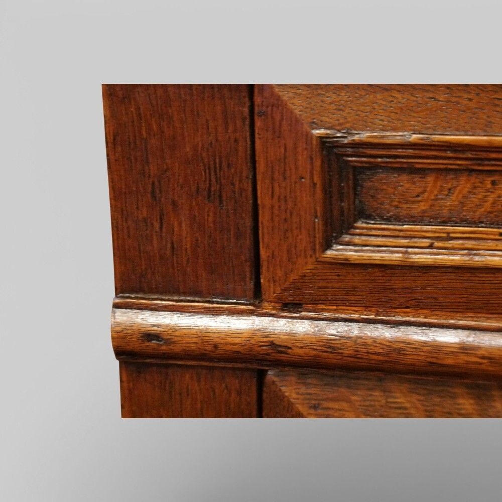 Jacobean Oak Chest Of Drawers With Original Brasses, C.1680 photo vintage