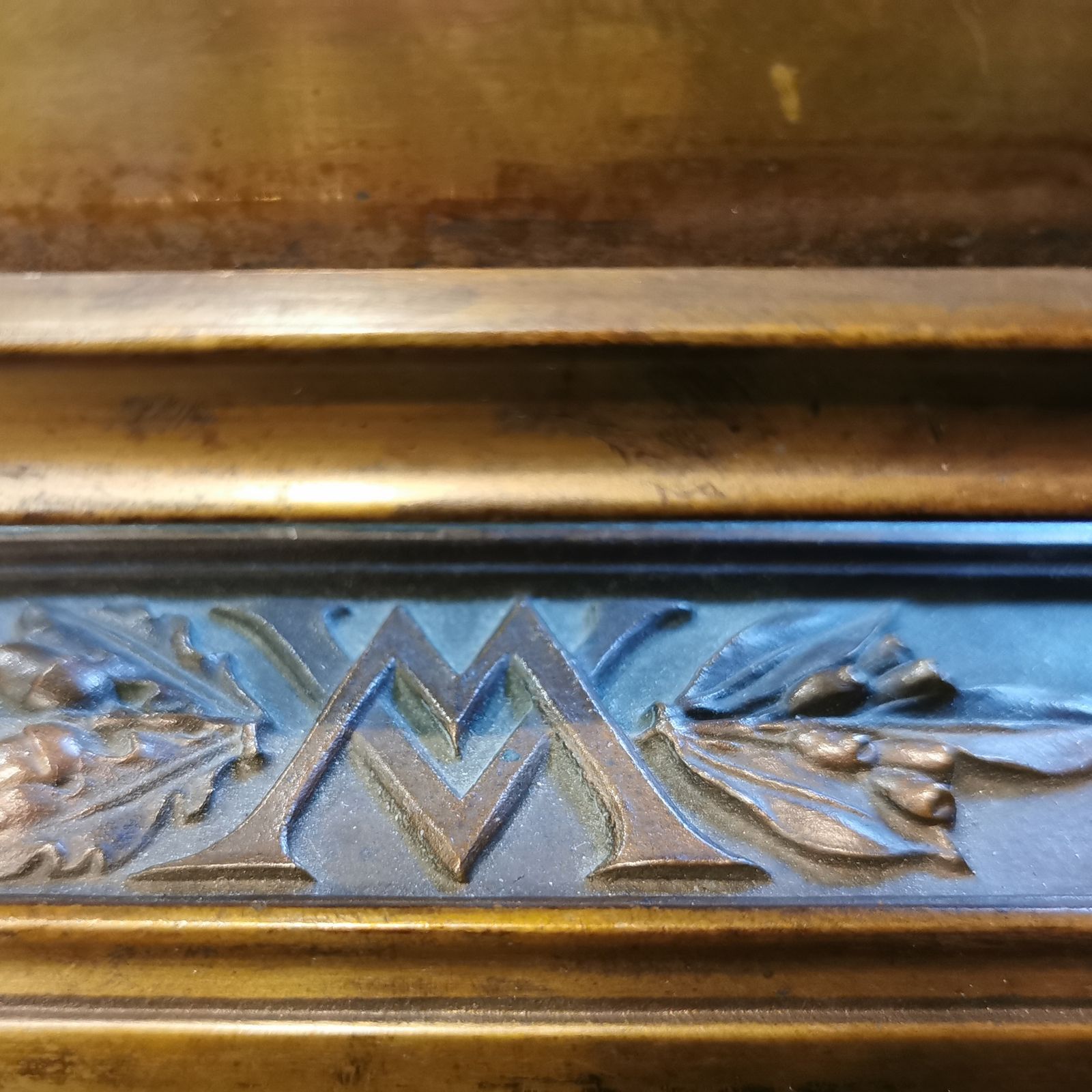 American Arts And Crafts Bronze Photograph Frame Adorned With Grasshoppers C1900 photo vinterior