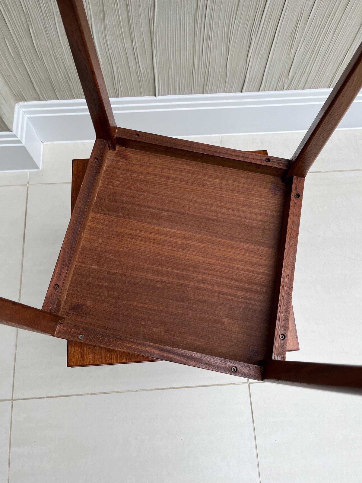 photo buy Mid Century British Teak Nesting Side Tables – Pair (C.1960s–70s)