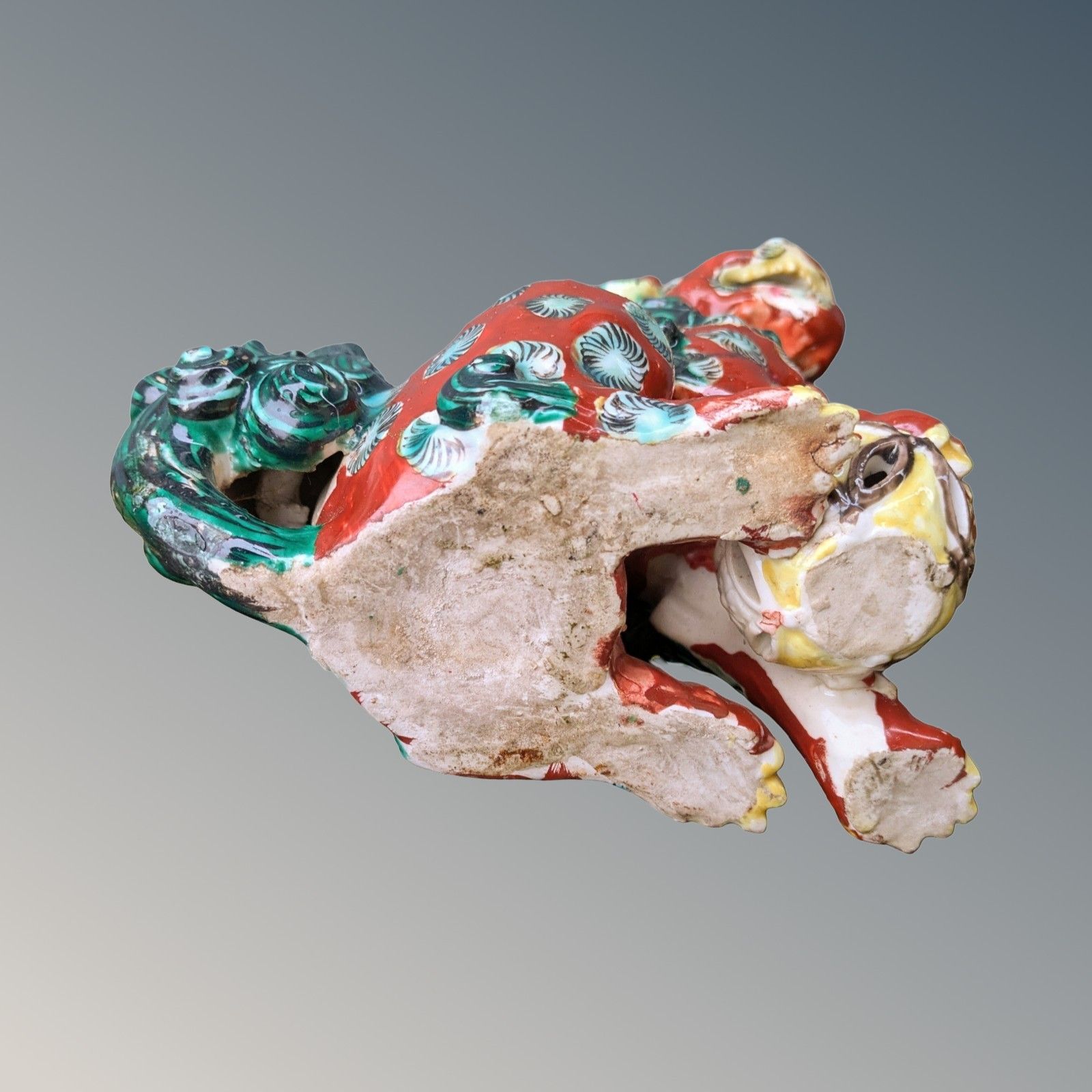 photo furniture Chinese Porcelain Enamelled Foo Dog  Qing Period