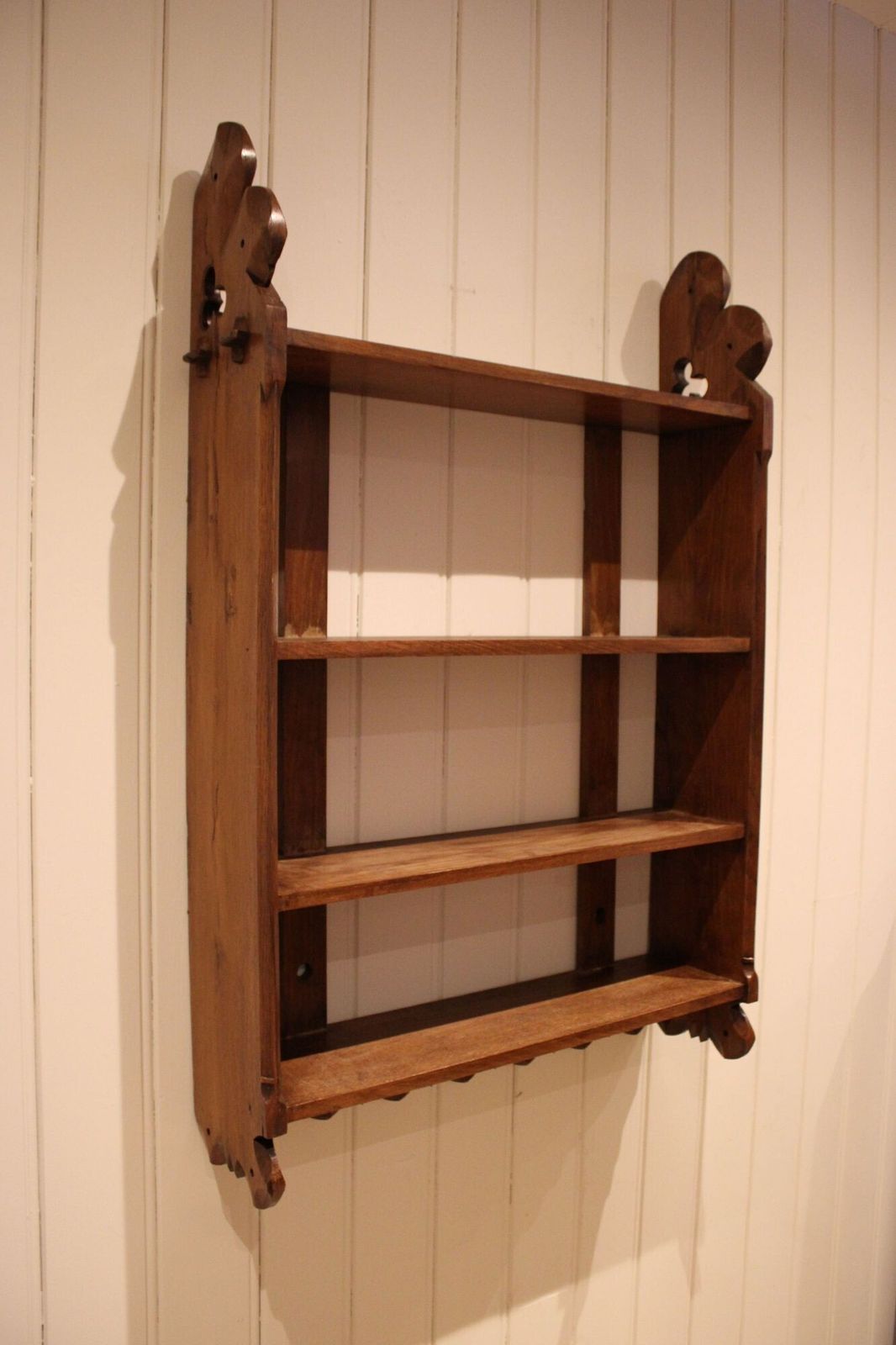 Victorian Oak Wall Shelves photo vintage