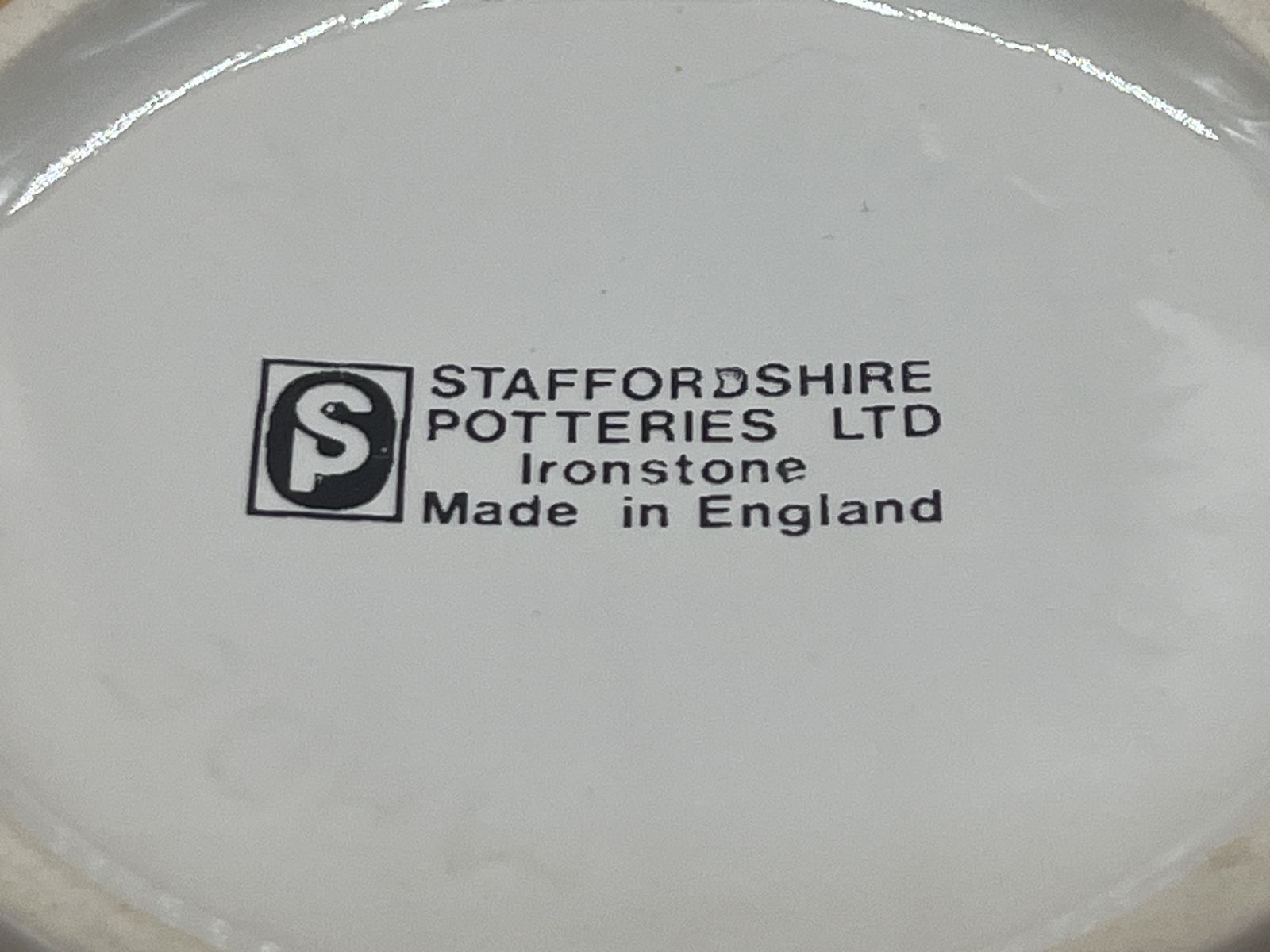 Mid Century Modern Staffordshire Potteries Set Of 4 Mugs, 4 Lids And A Carry Tray. photo buy