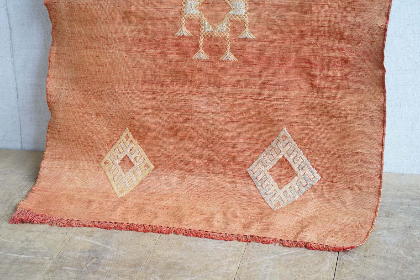 Moroccan Cactus Silk Rug, African photo Textiles