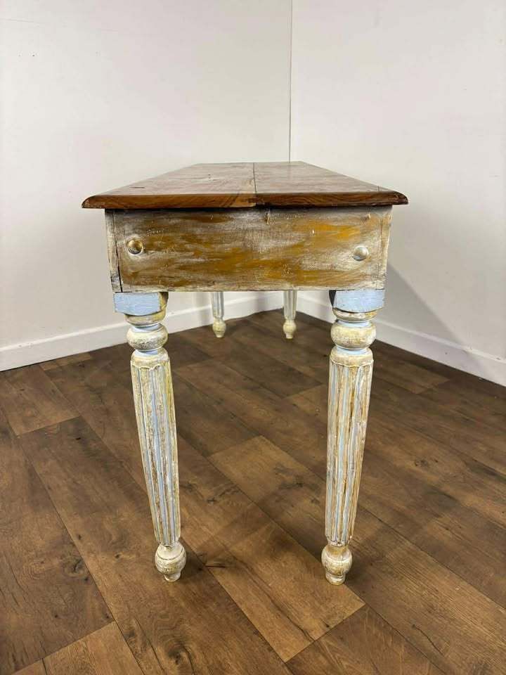 Reproduction French Country Style Acacia Wood Console photo furniture
