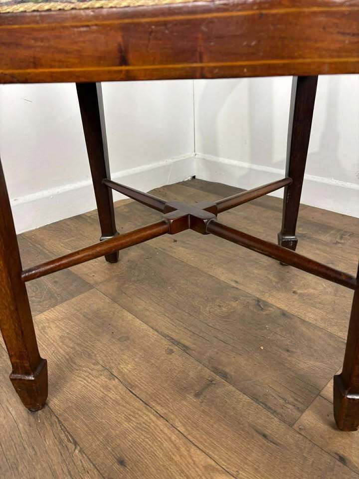 photo for sale Edwardian Inlaid Mahogany Corner Chair