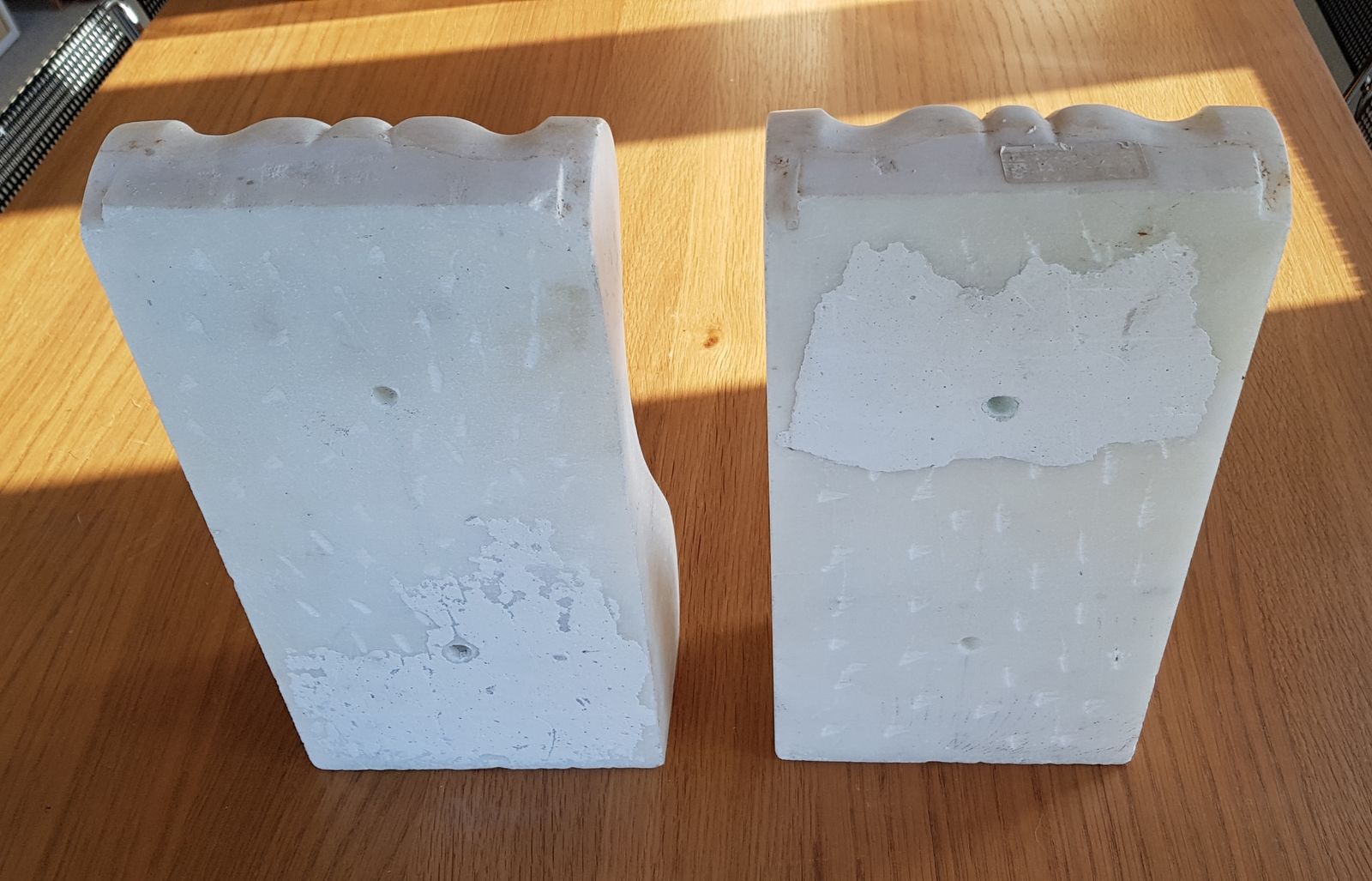 photo vinterior Pair Of Antique Early 19th Century Marble Corbels, Architectural Elements