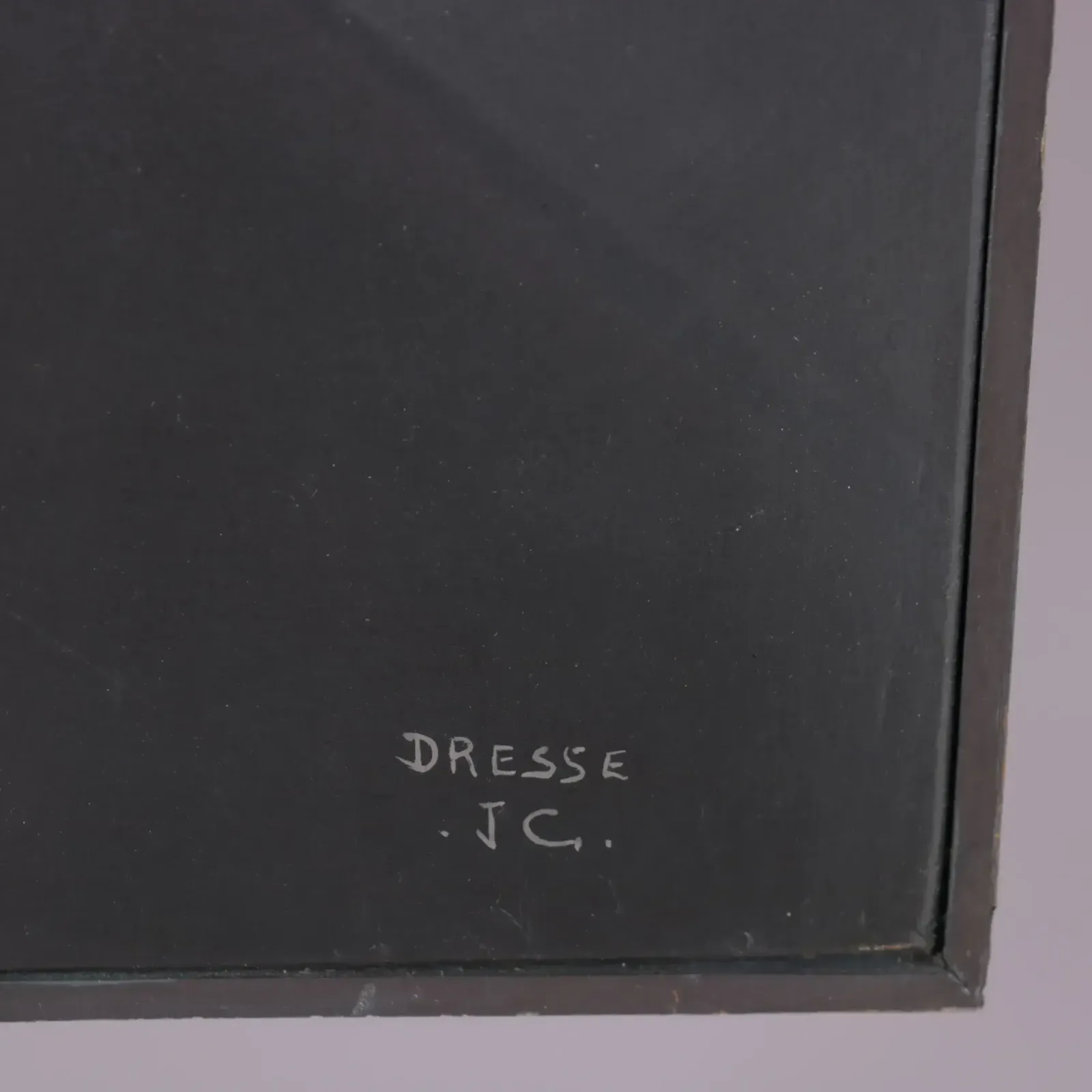 Jean Claude Dresse Signed Painting, France 1980 photo furniture