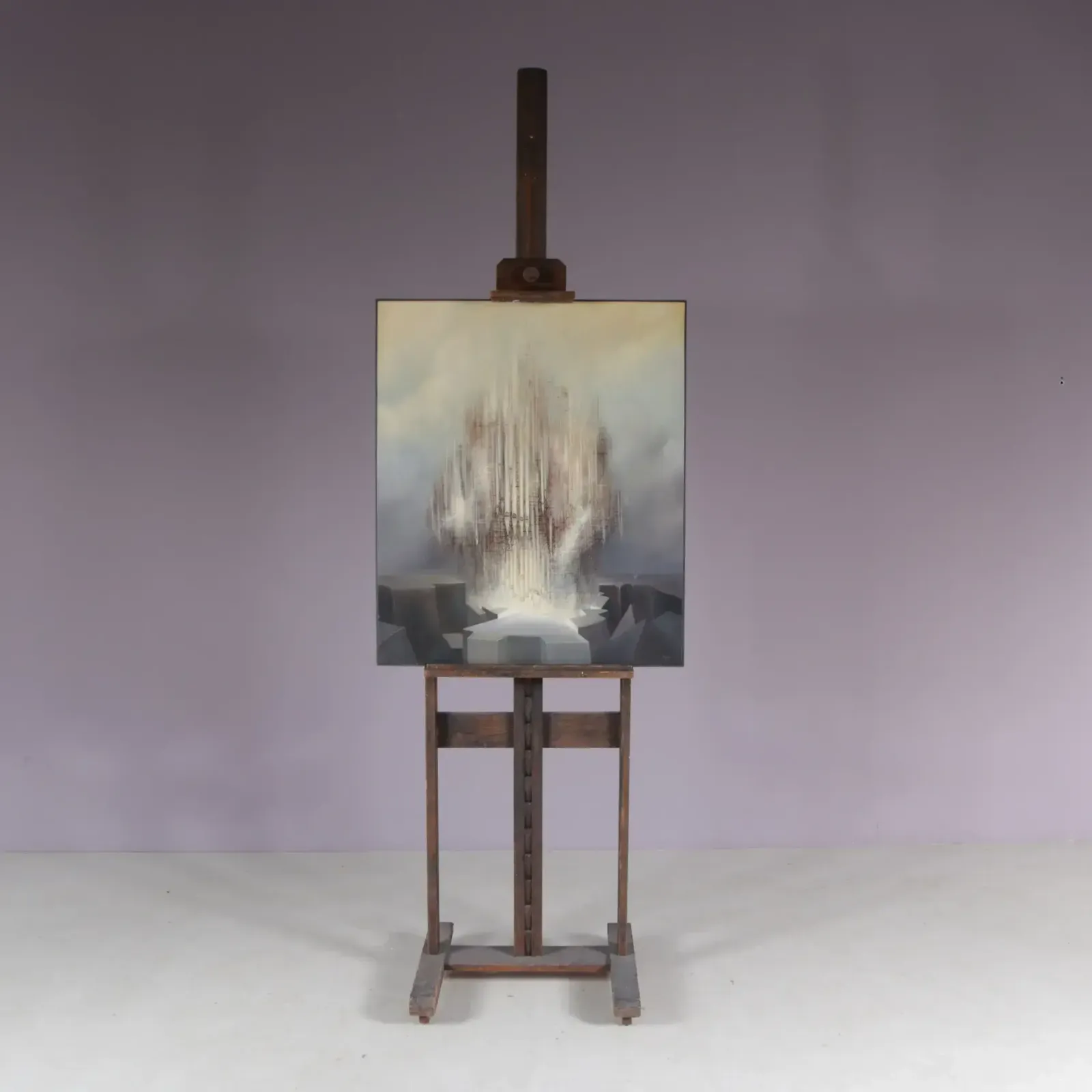 Jean Claude Dresse Signed Painting, France 1980 photo Art