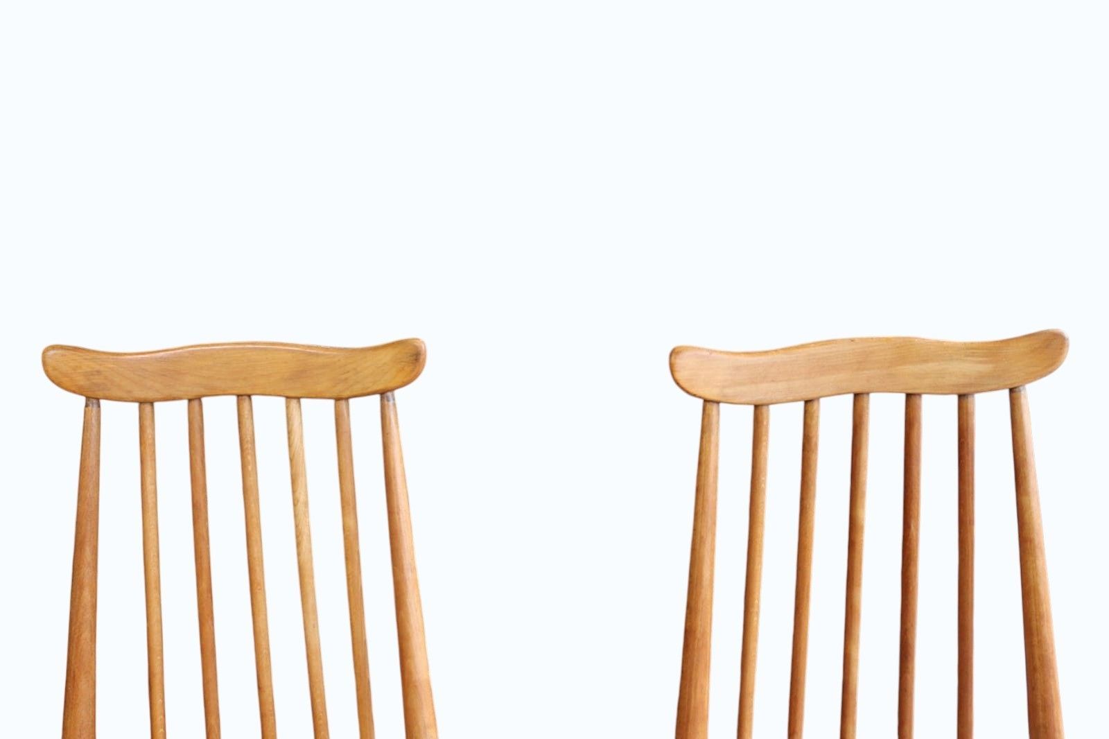 Set Of 4 Mid Century Ercol Goldsmith Dining Chairs Elm & Beech 1960s photo Furniture