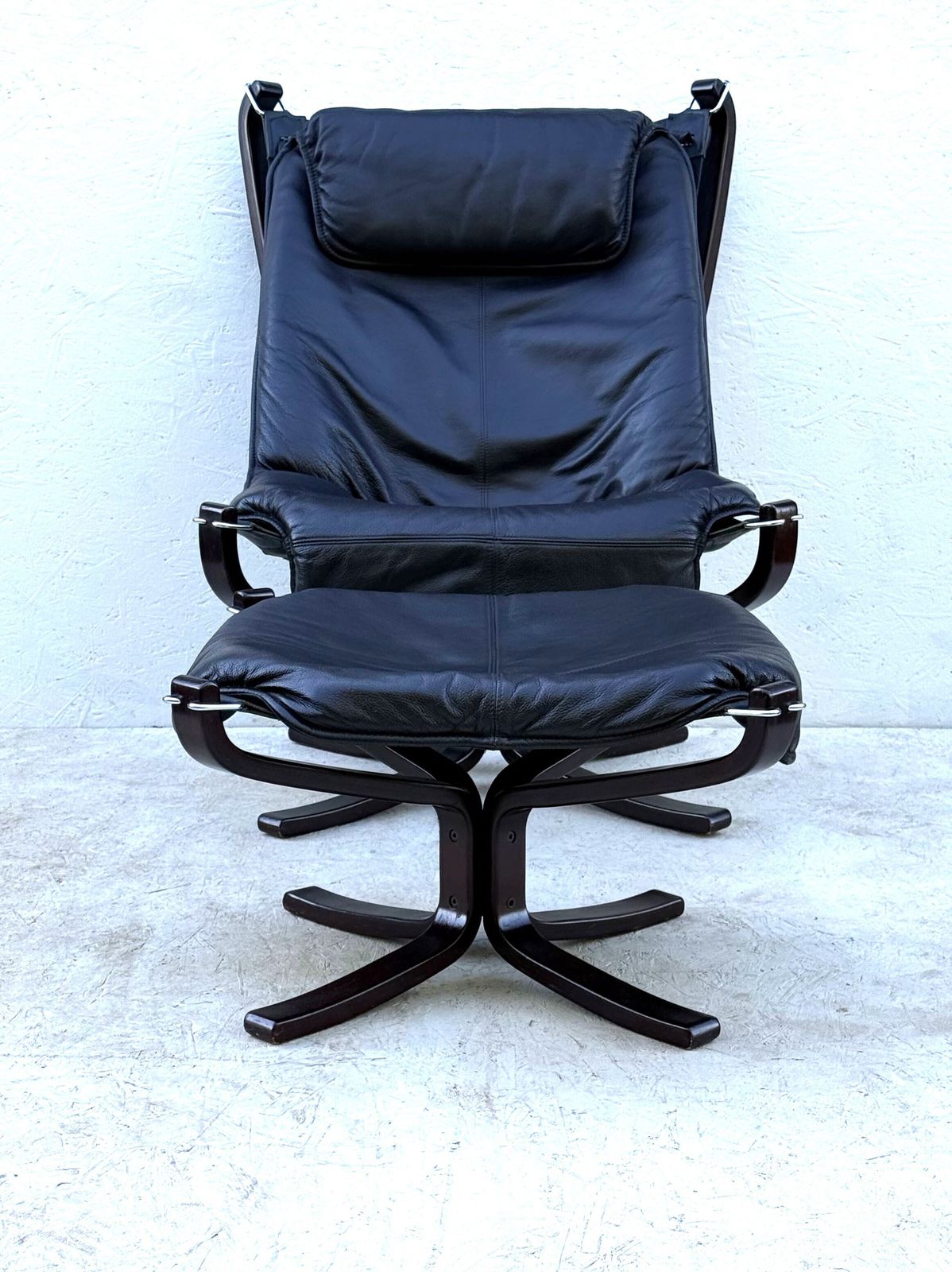 Falcon Chair And Footstool By Sigurd Ressel photo vintage
