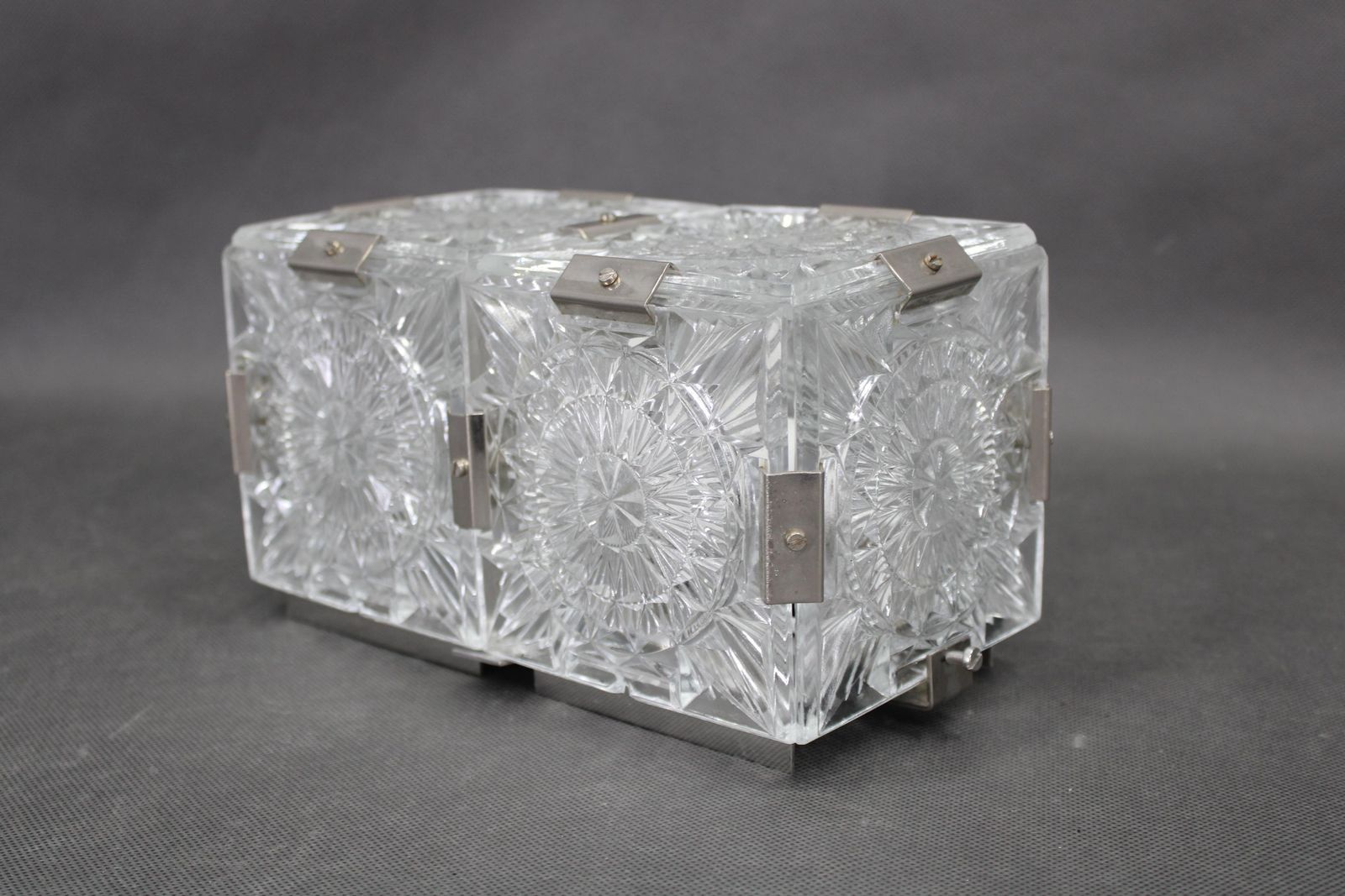 Pair Of Mid Century Czech Glass Wall Lights By Kamenický šenov photo buy