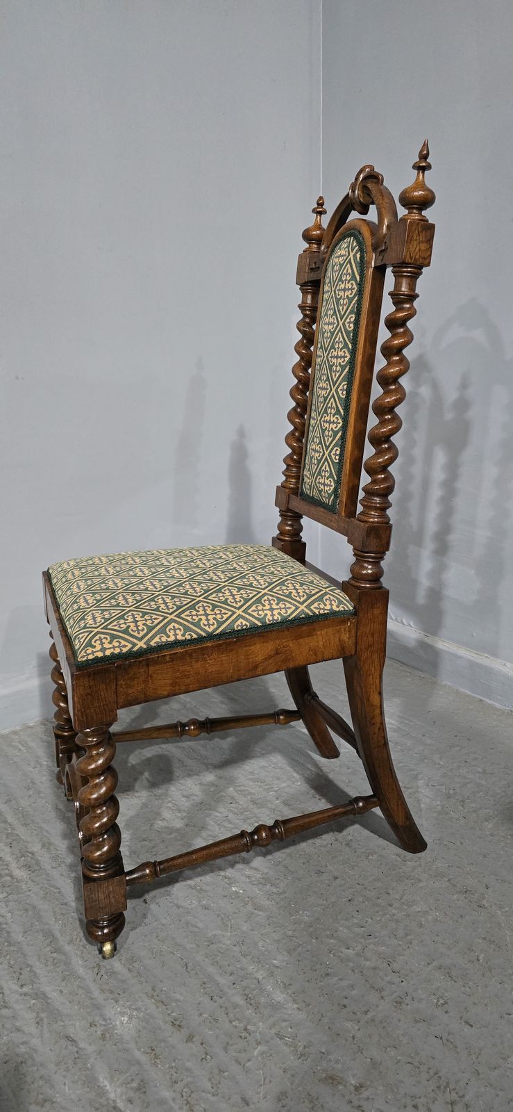 Wonderful Walnut Hall Chair, 1800s photo vintage