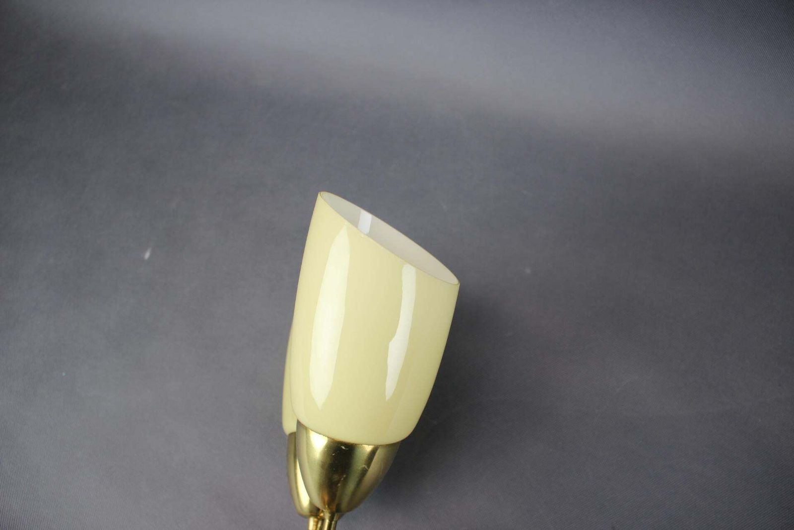 photo furniture Mid Century Brass And Glass Wall Light By Kamenický šenov,  Czechoslovakia, 1960