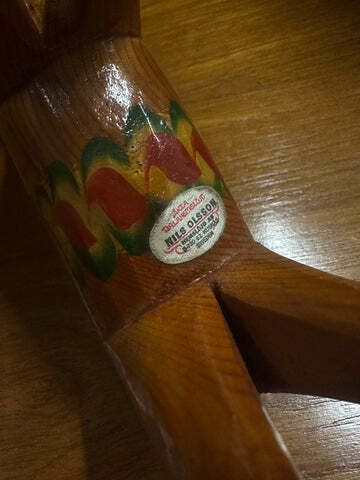Nils Olsson Hand Carved Dala Horse In Natural Pine  Nusnäs Sweden Late 20th Century photo buy