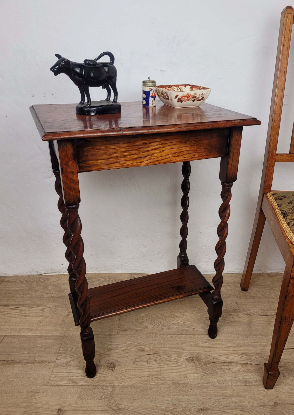 Victorian Occasional Table Barley Twist Country English 19thc photo furniture
