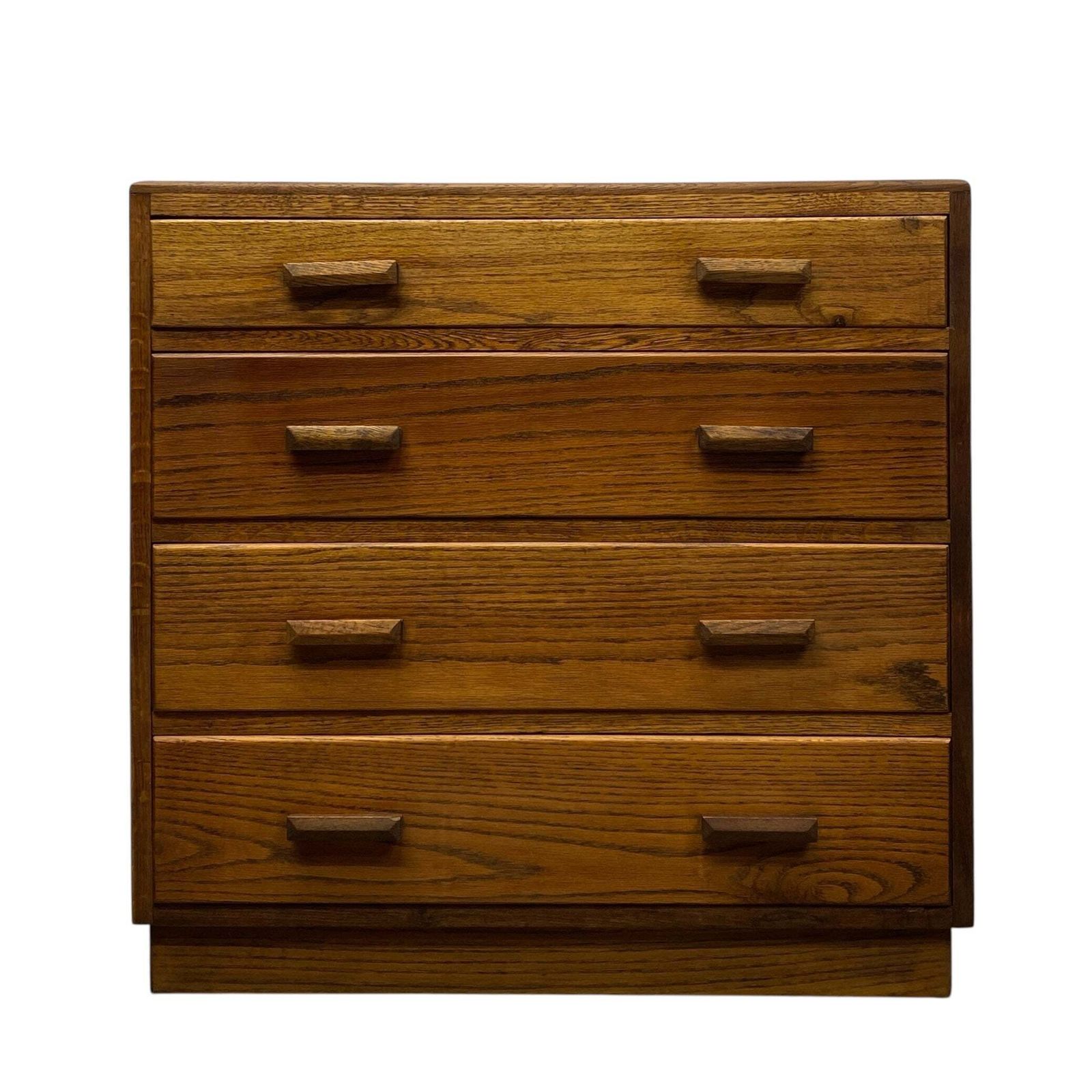 1940s Utility Oak Chest Of Drawers
