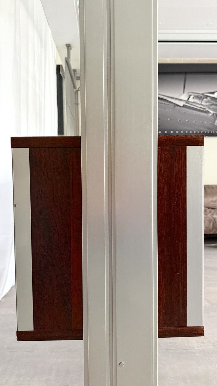 photo vinterior Modular Shelving Or Room Divider In Metal And Wood Veneer